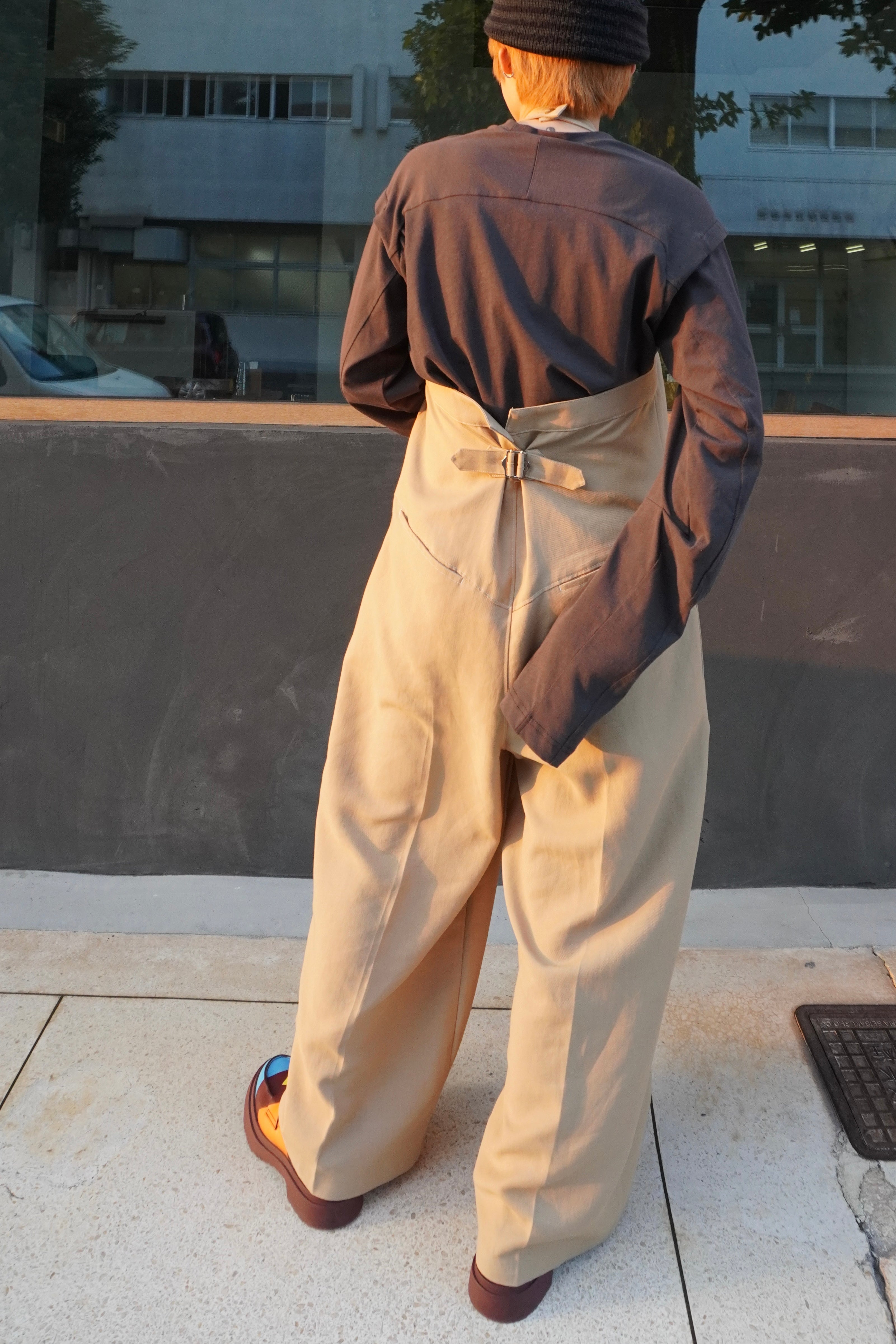 Wide Slacks Jumpsuit(Beige)