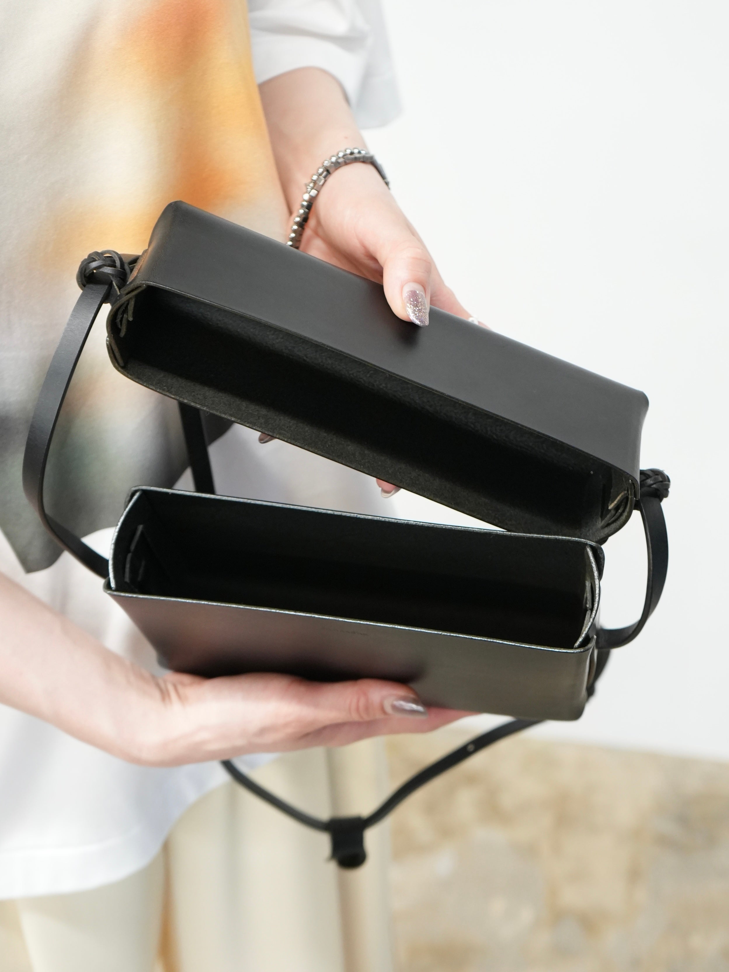 Woven Lid Bag(All-Black)