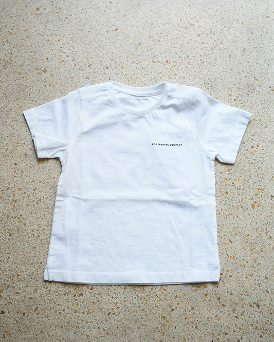 logo kids t-shirt(white/black)
