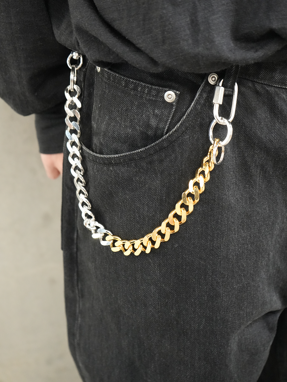 Signature Double Karabina Long Keychain Combination