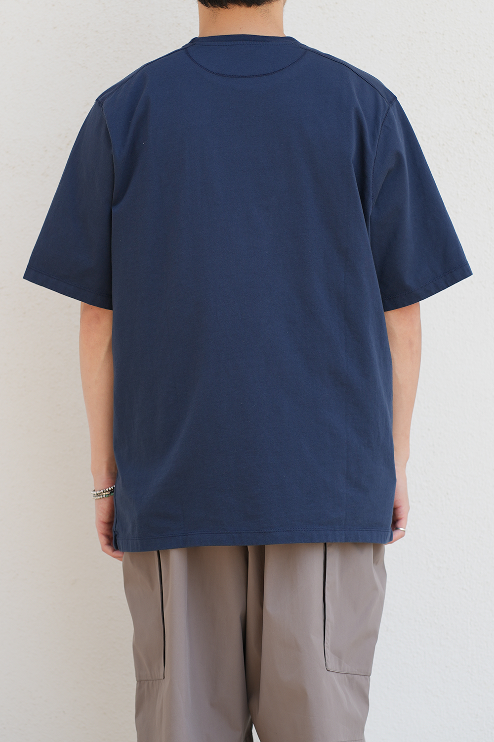 pocket t-shirt(navy/viola)