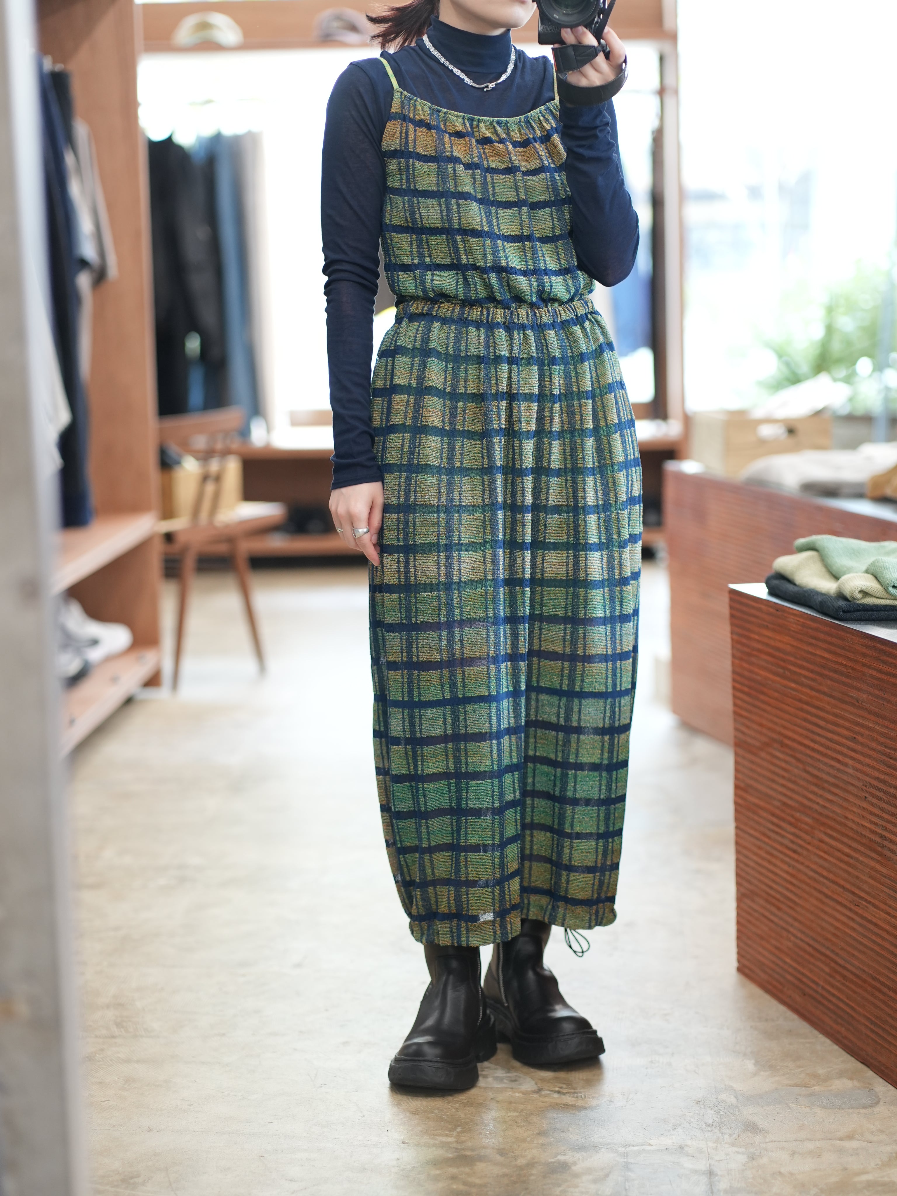 LAYERED TEXTURE KNIT DRESS