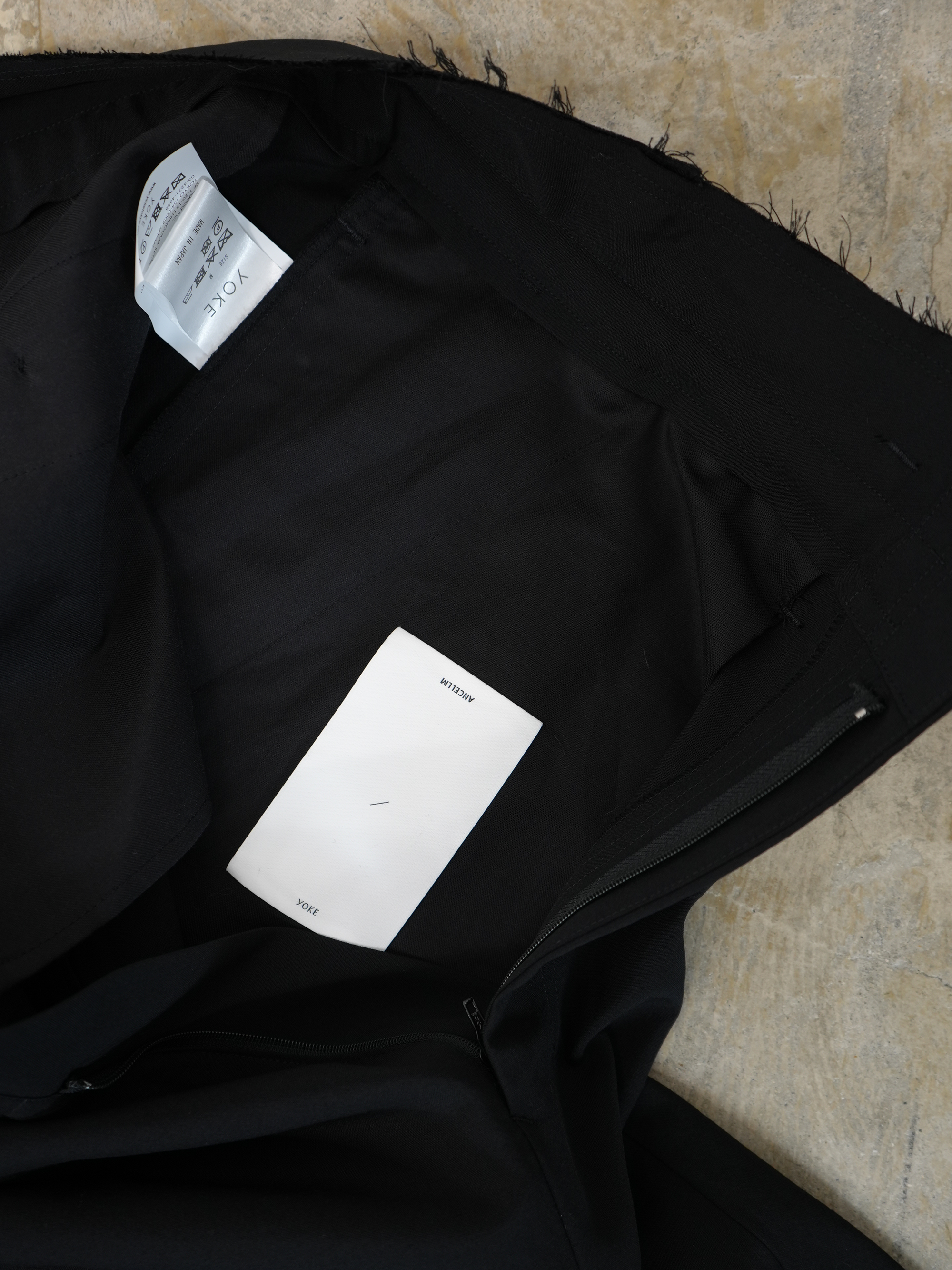 【ANCELLM × YOKE】WOOL TROPICAL EASY PANTS XO