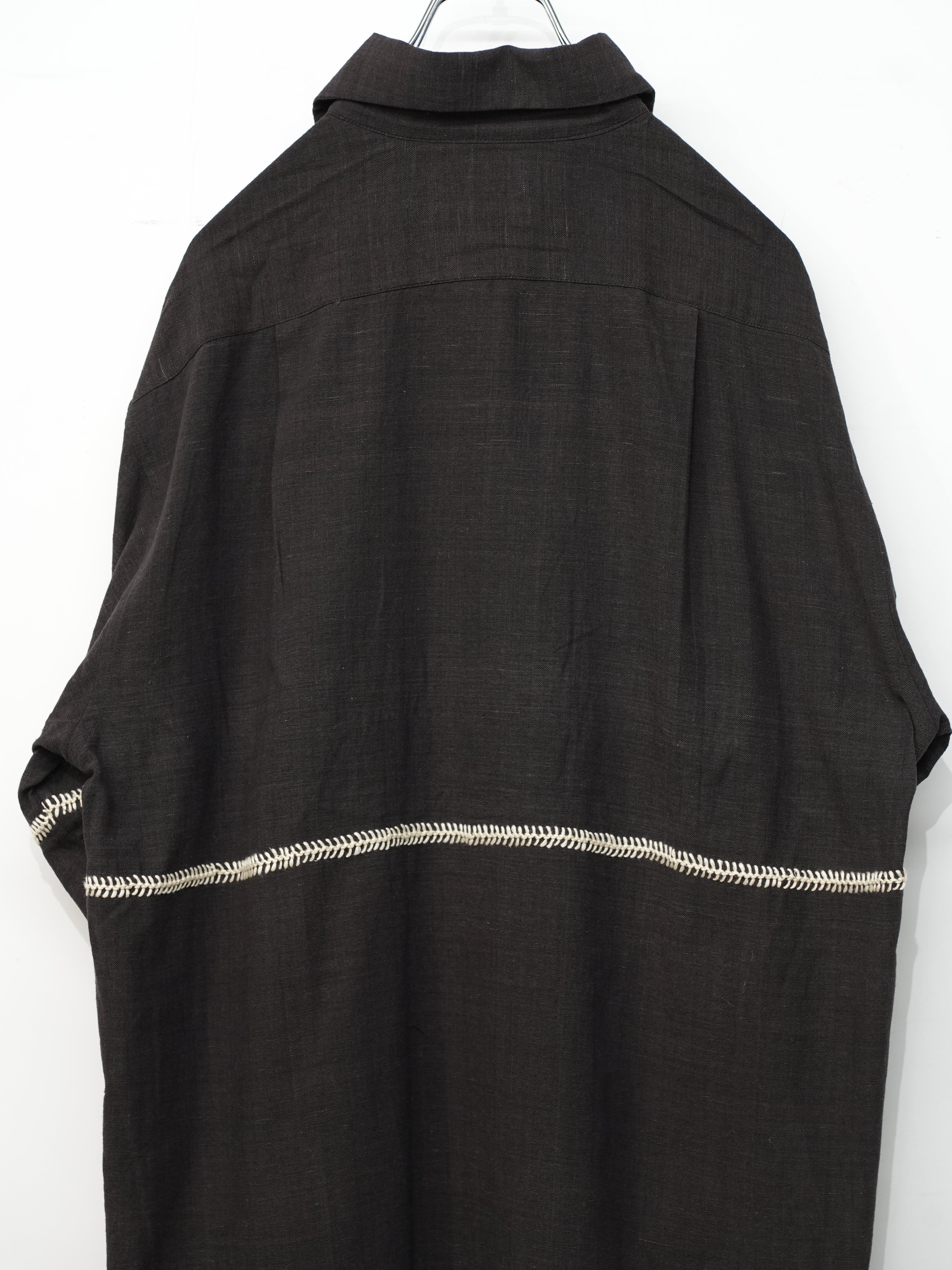 Rabari Shirt(Brown/Ecru)