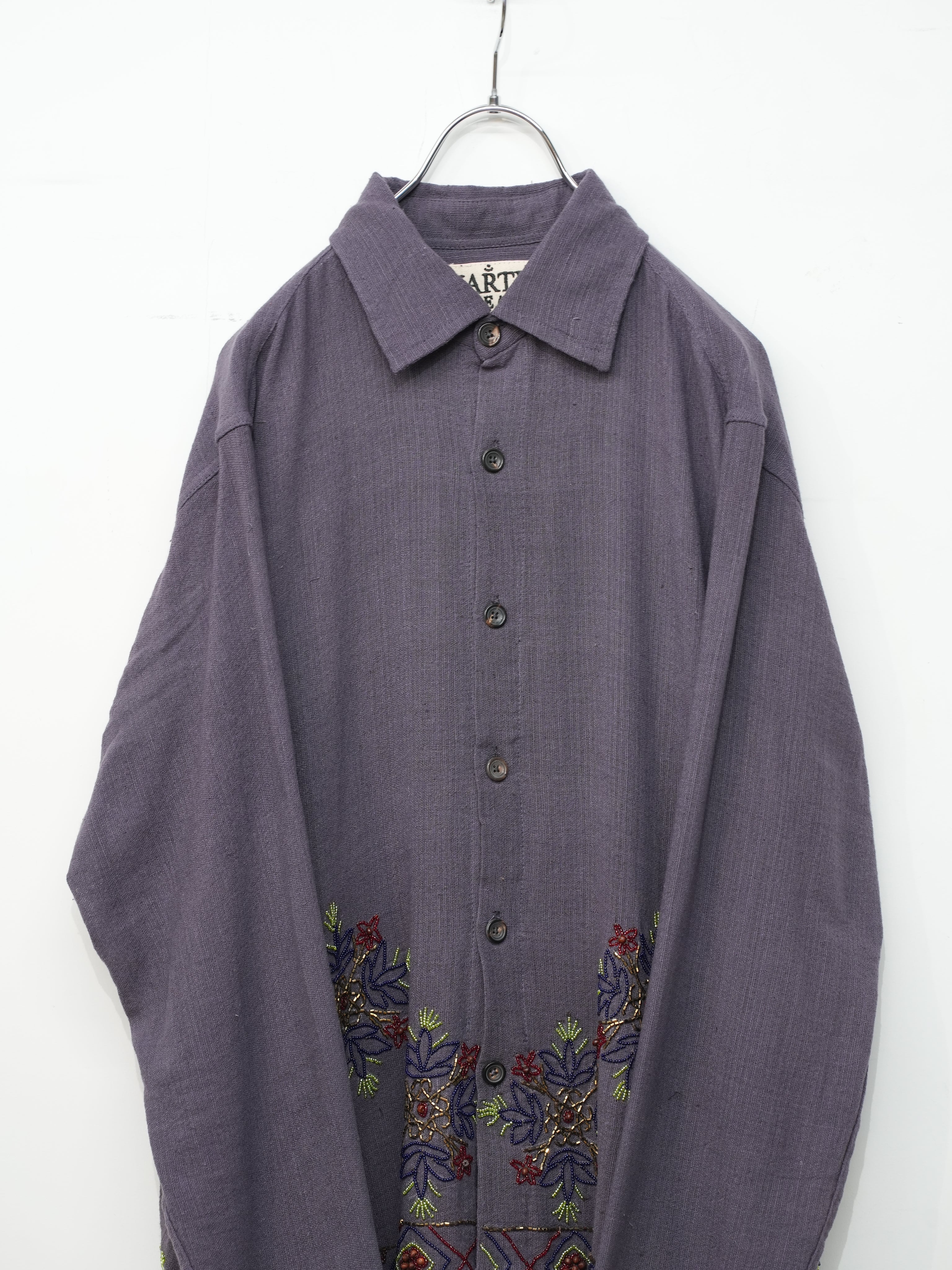 Box Shirt(Lavender/Gold/Brown)