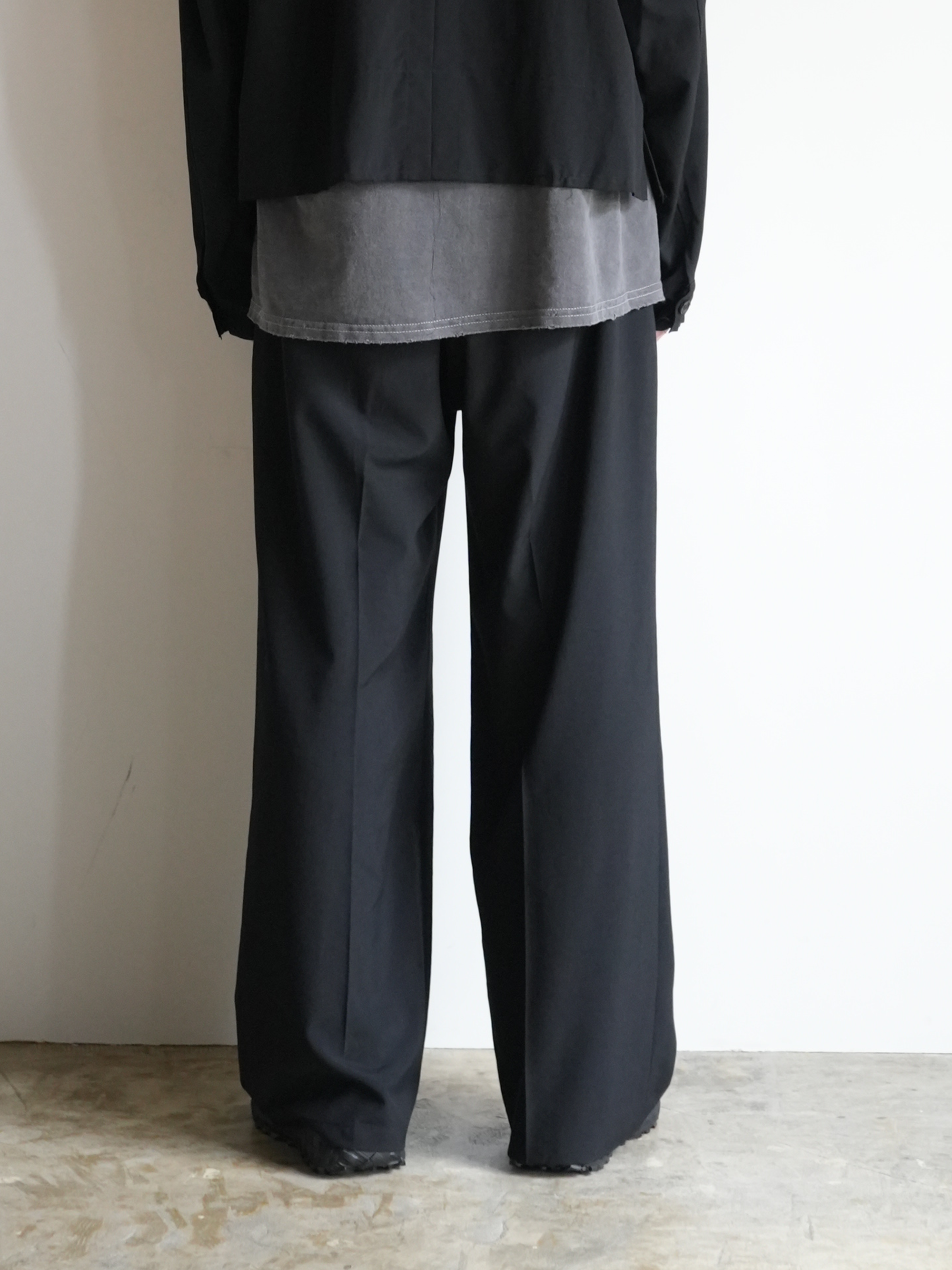 【ANCELLM × YOKE】WOOL TROPICAL EASY PANTS XO