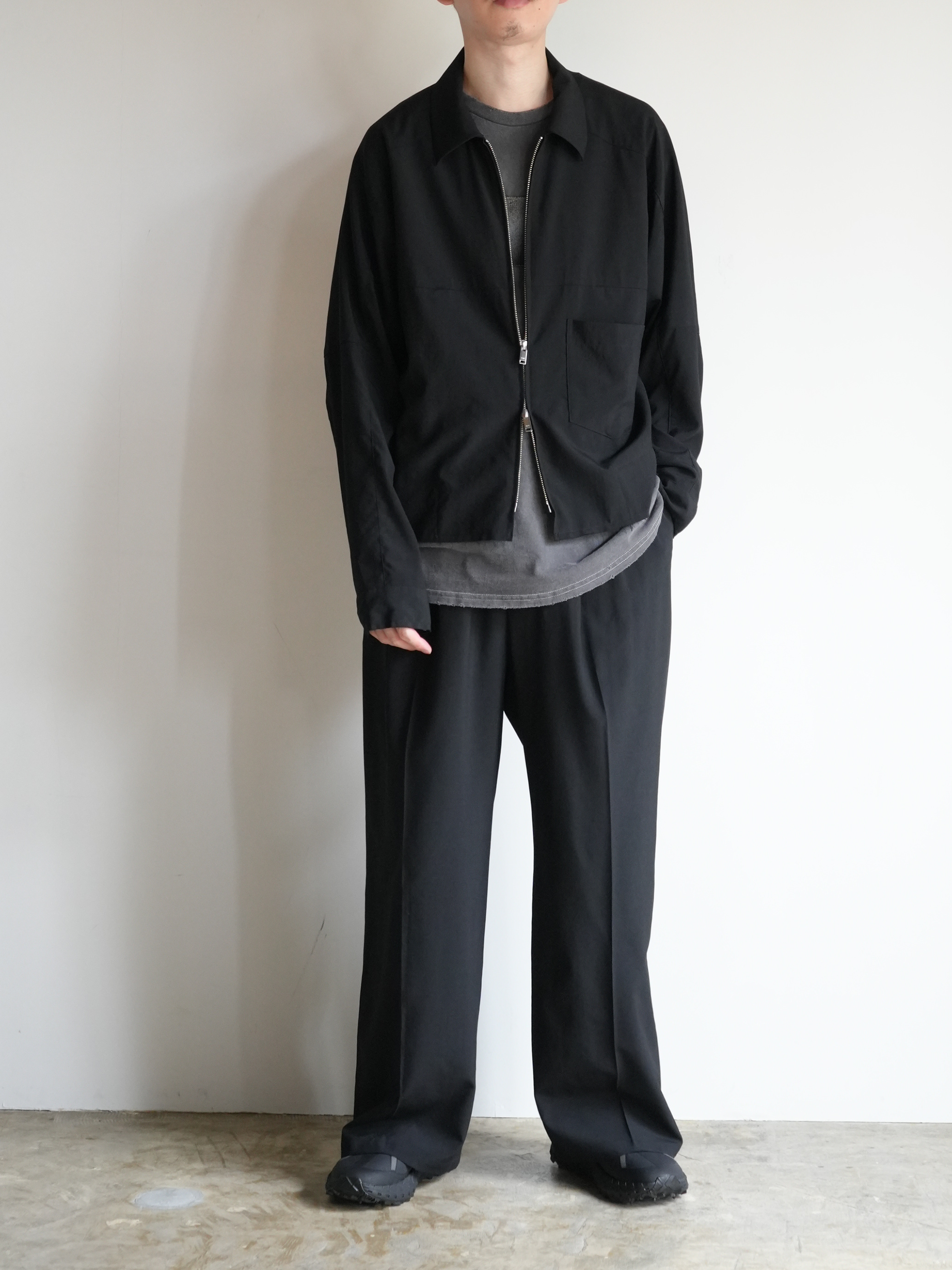 【ANCELLM × YOKE】WOOL TROPICAL EASY PANTS XO