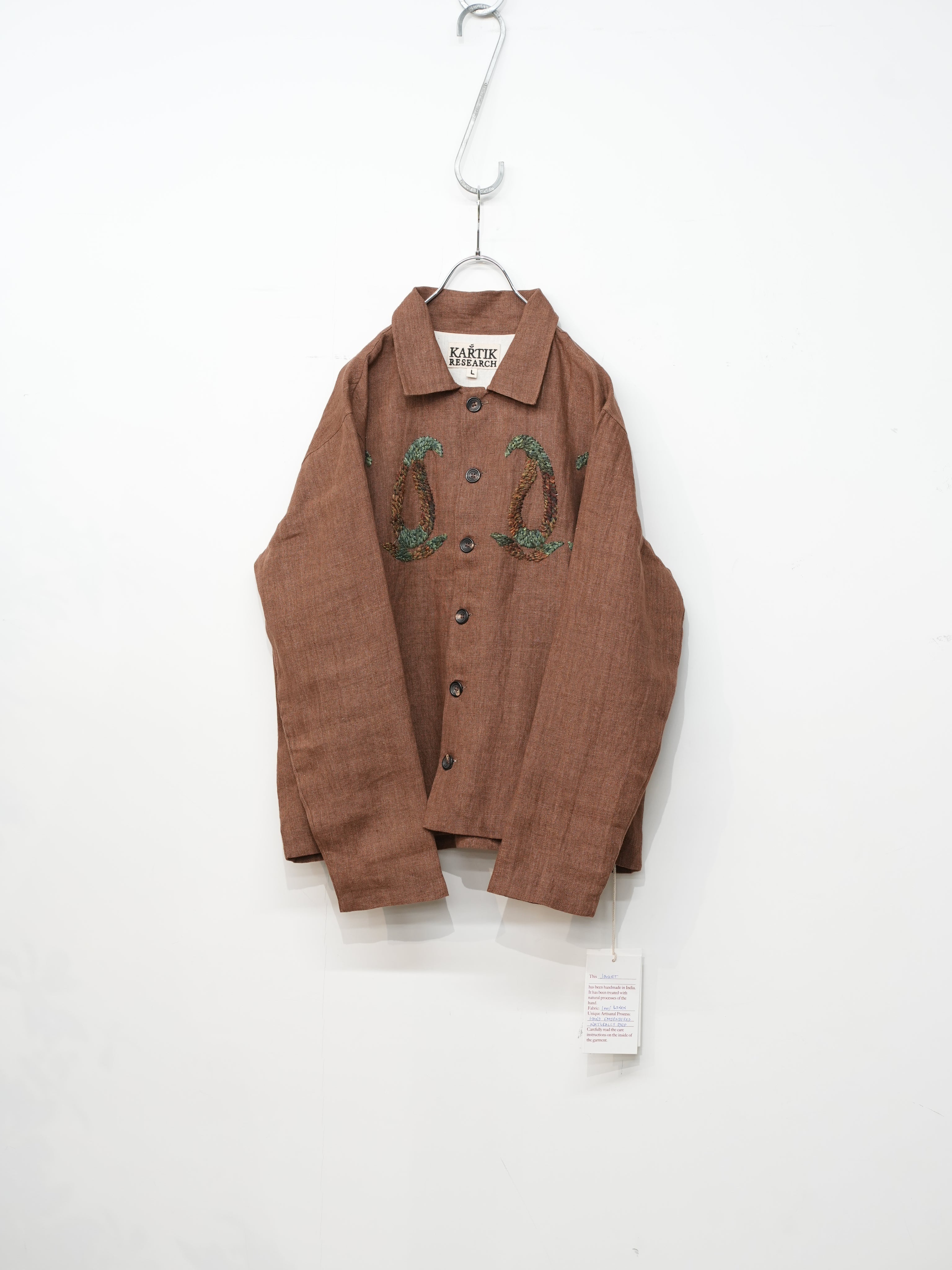Cropped Jacket(Almond/Indigo/Orange)