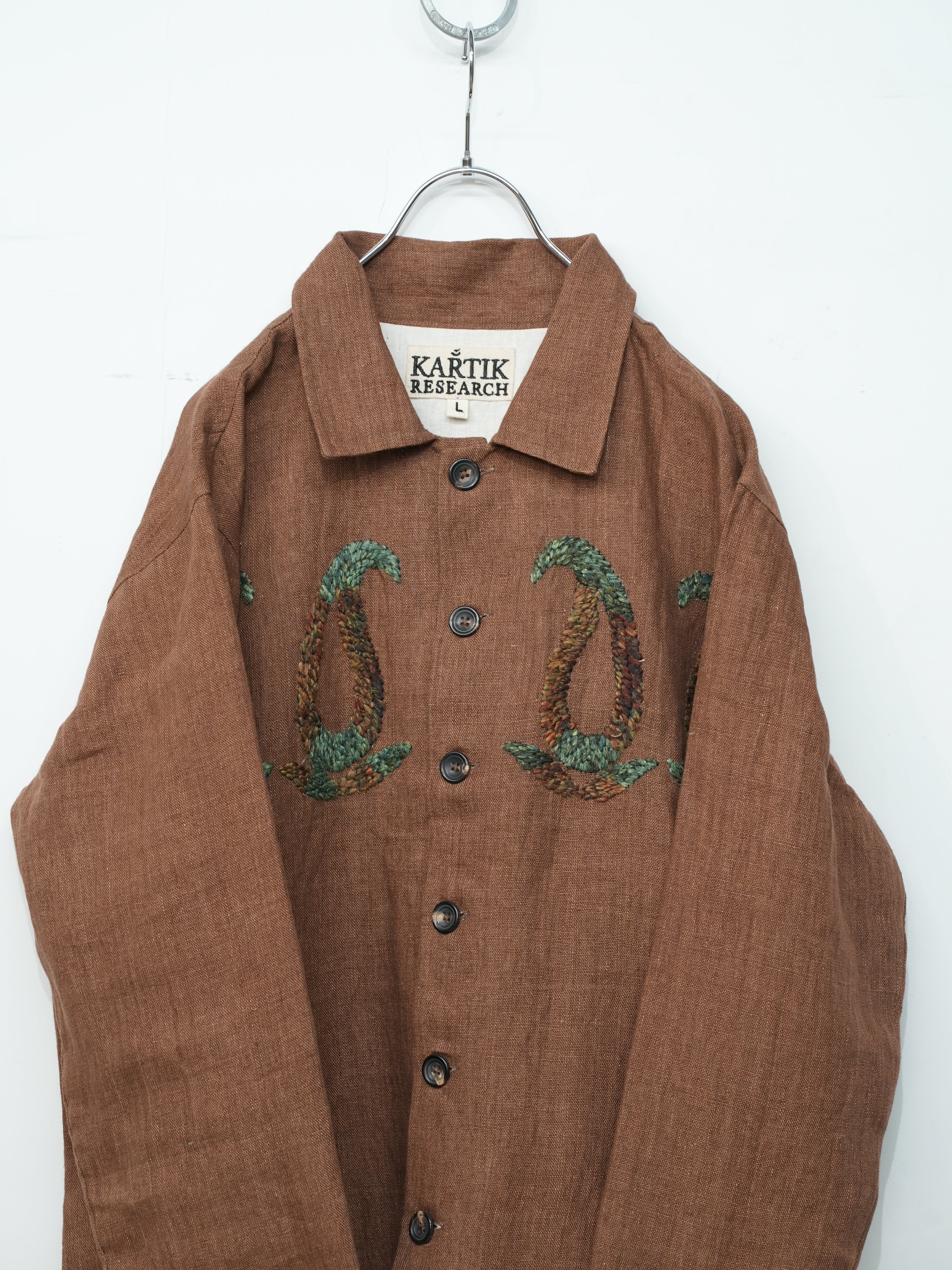 Cropped Jacket(Almond/Indigo/Orange)