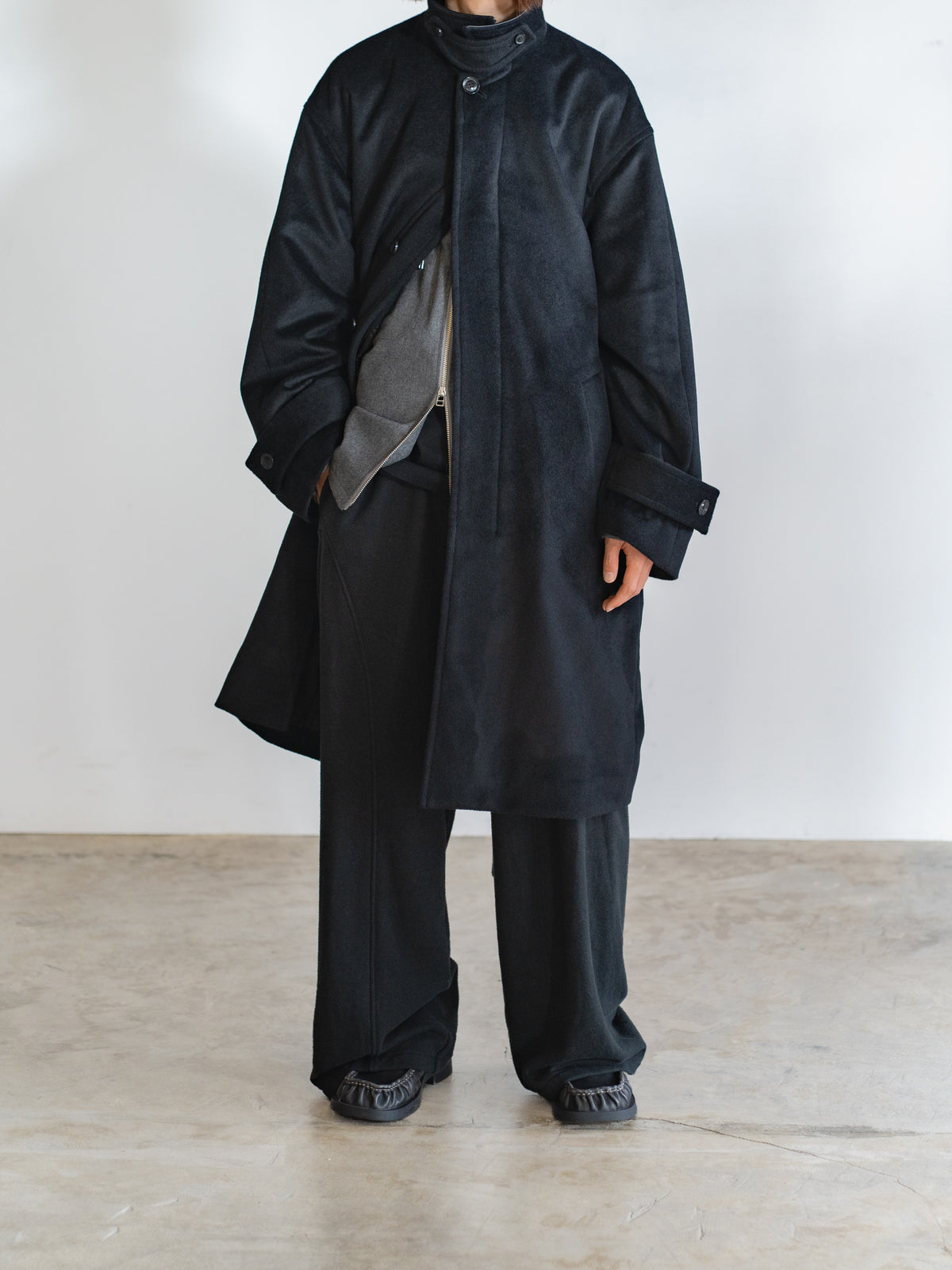 ANGOLA WOOL BALMACAN COAT