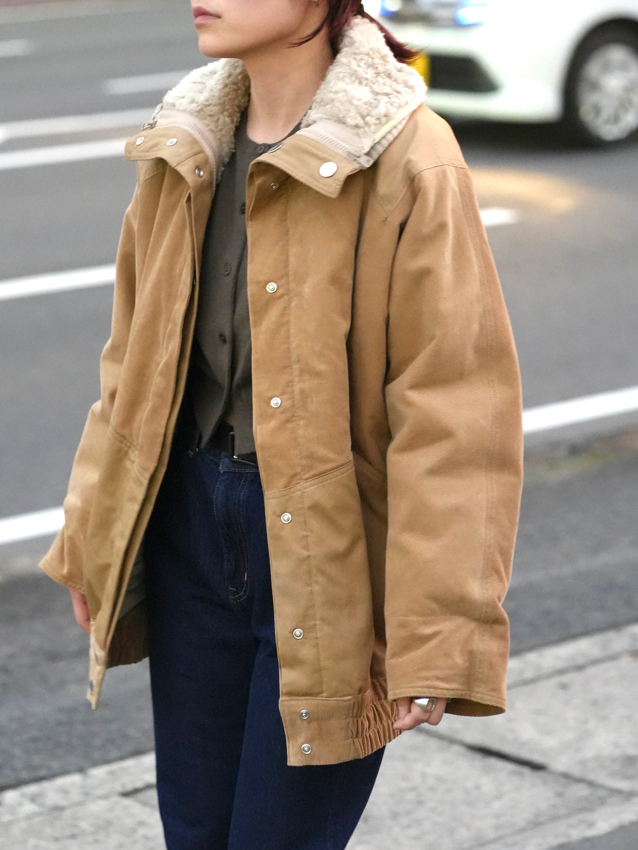 CORD REVERSIBLE BLOUSON_removal boa liner