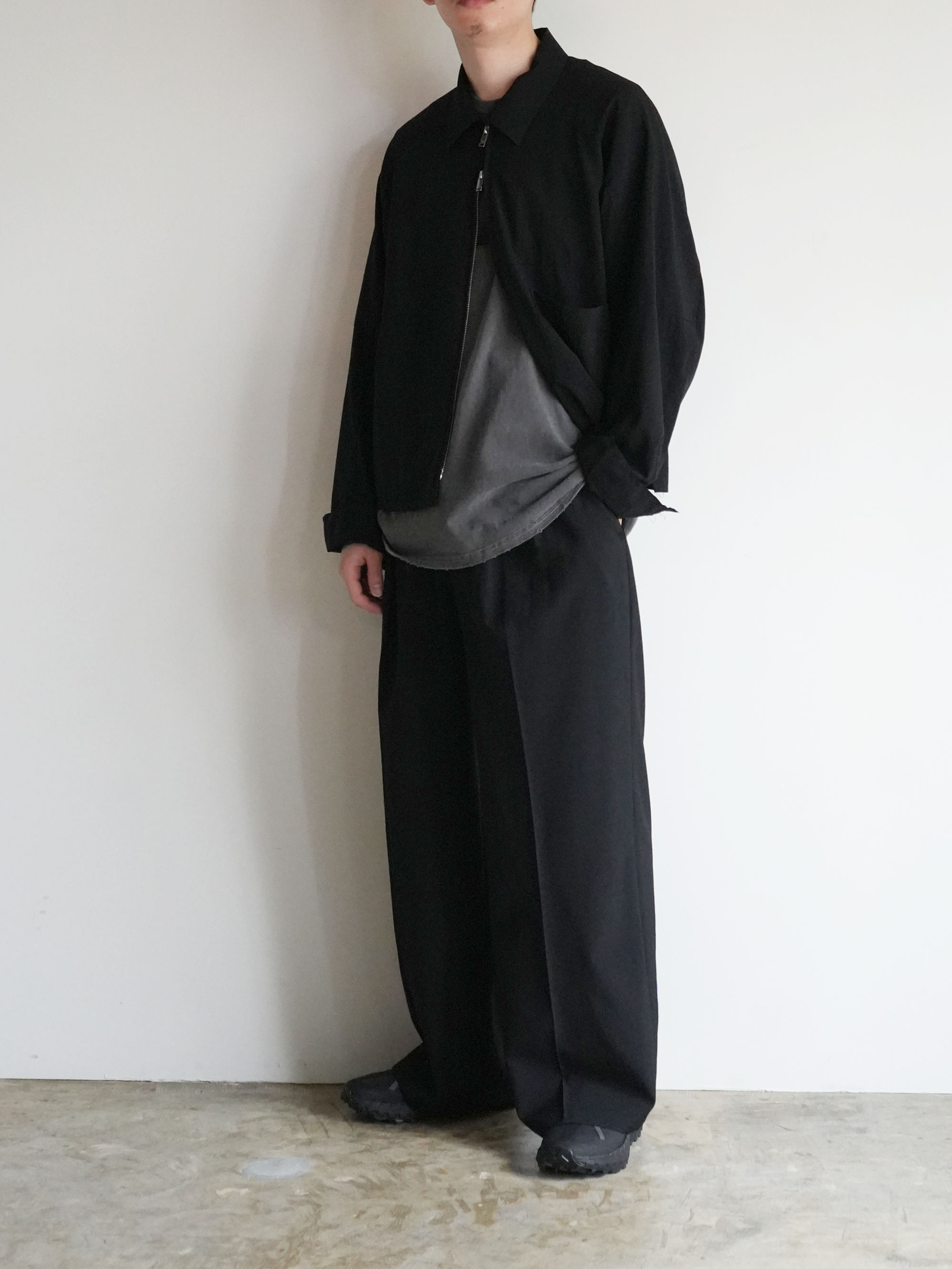 【ANCELLM × YOKE】WOOL TROPICAL EASY PANTS XO