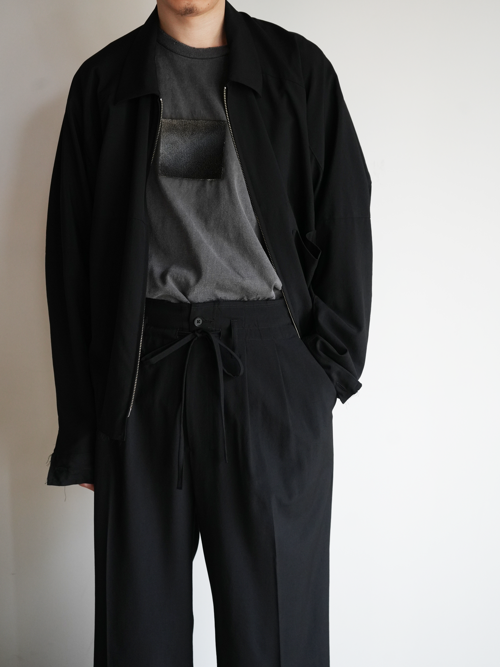 【ANCELLM × YOKE】WOOL TROPICAL EASY PANTS XO