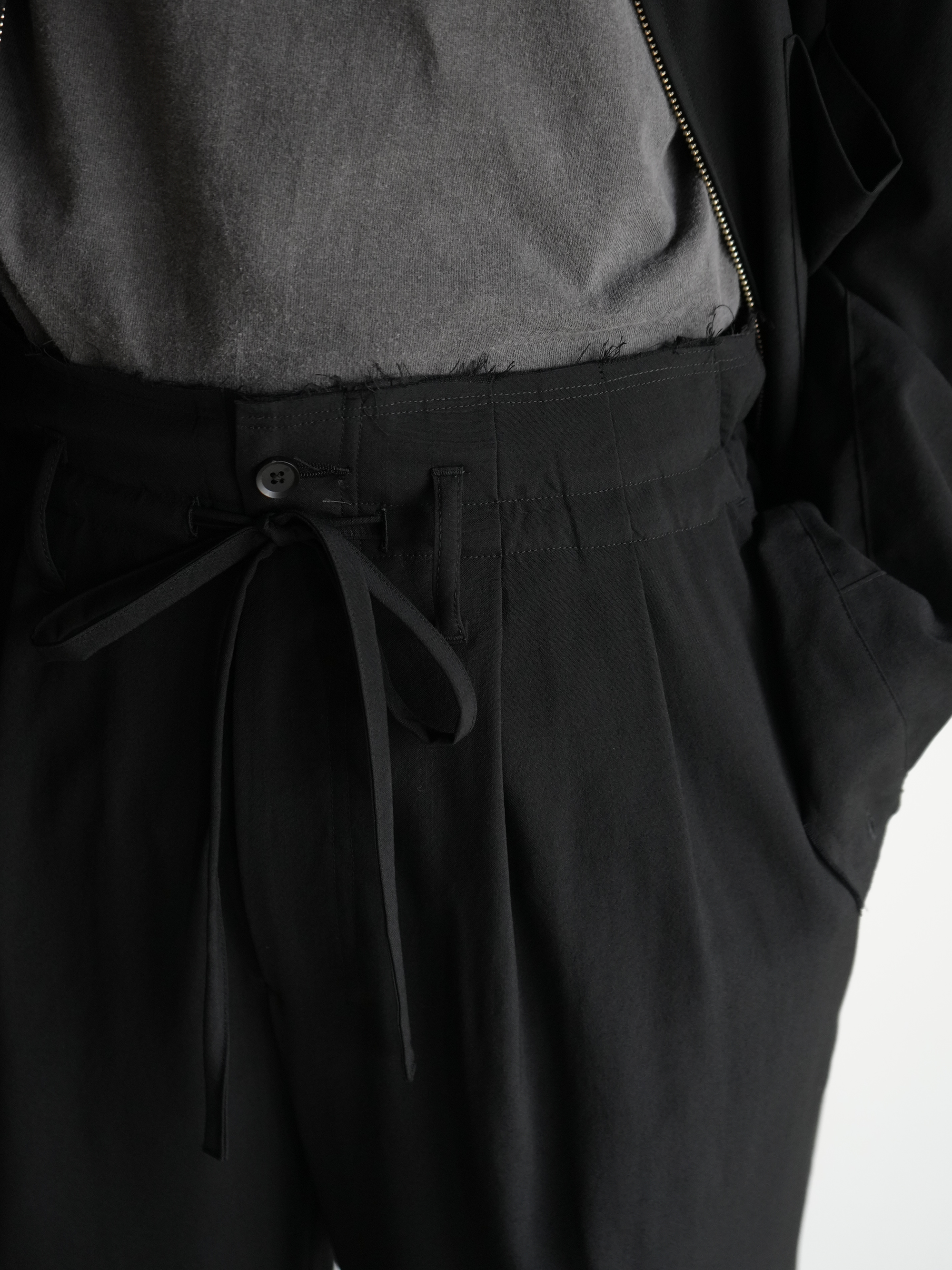 【ANCELLM × YOKE】WOOL TROPICAL EASY PANTS XO