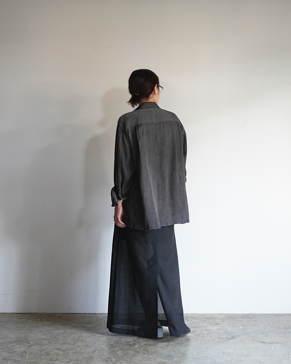 PIGMENT CUPRO OPEN COLLAR SHIRTS
