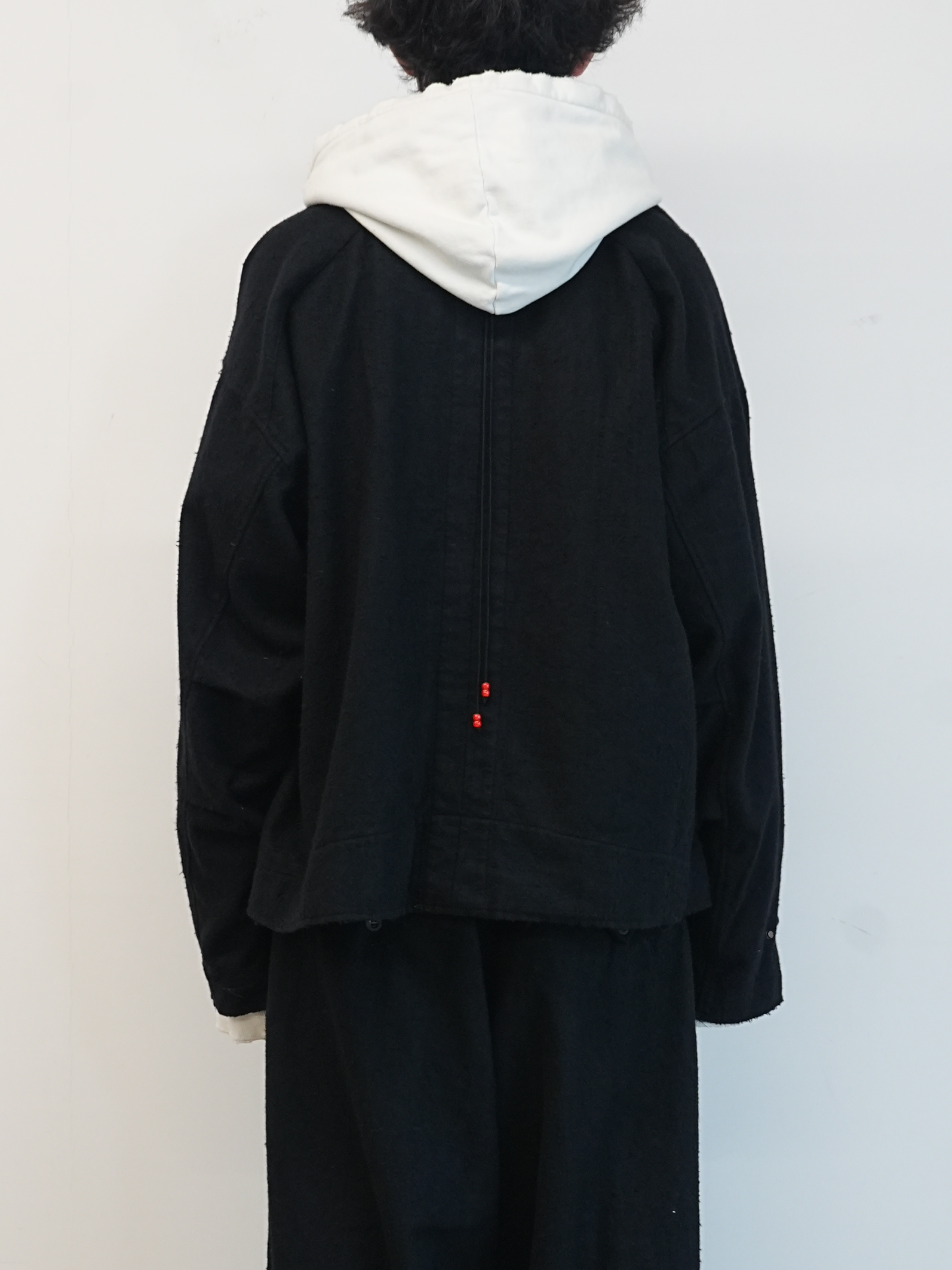 PILLING WOOL DOUBLE BLOUSON(BLACK)