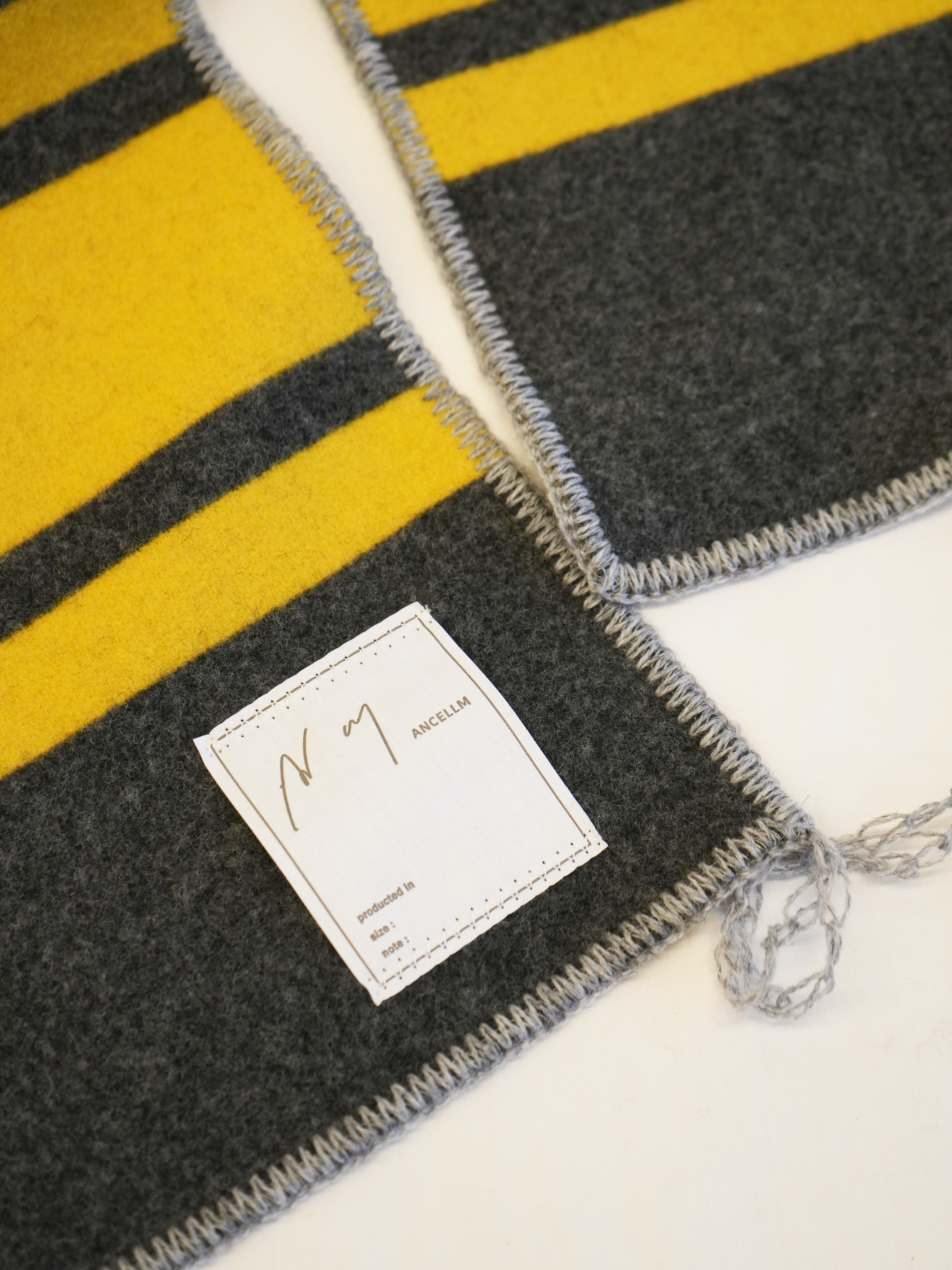 【ANCELLM / exclusive】WOOL BLANKET SCARF