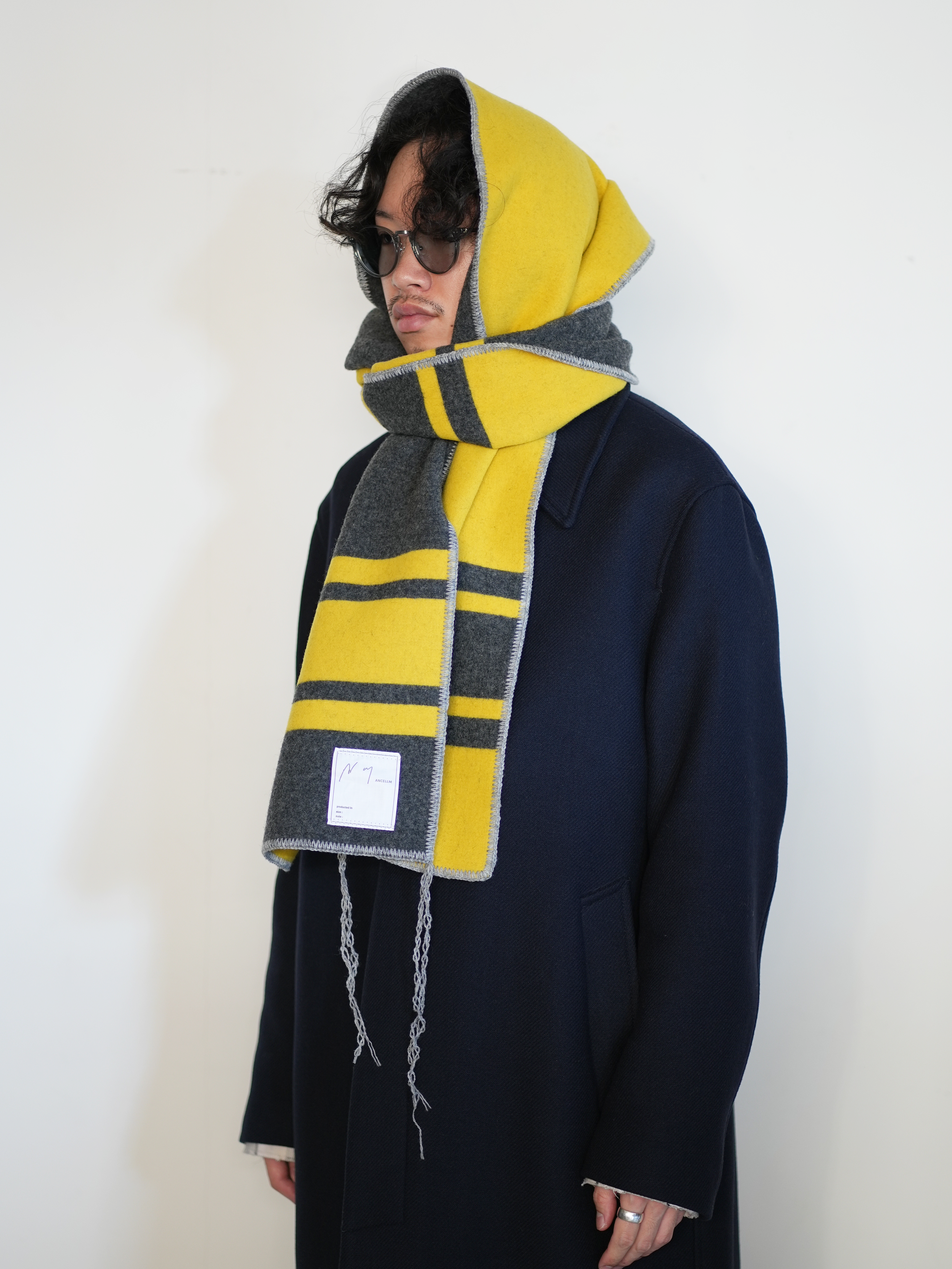 【ANCELLM / exclusive】WOOL BLANKET SCARF