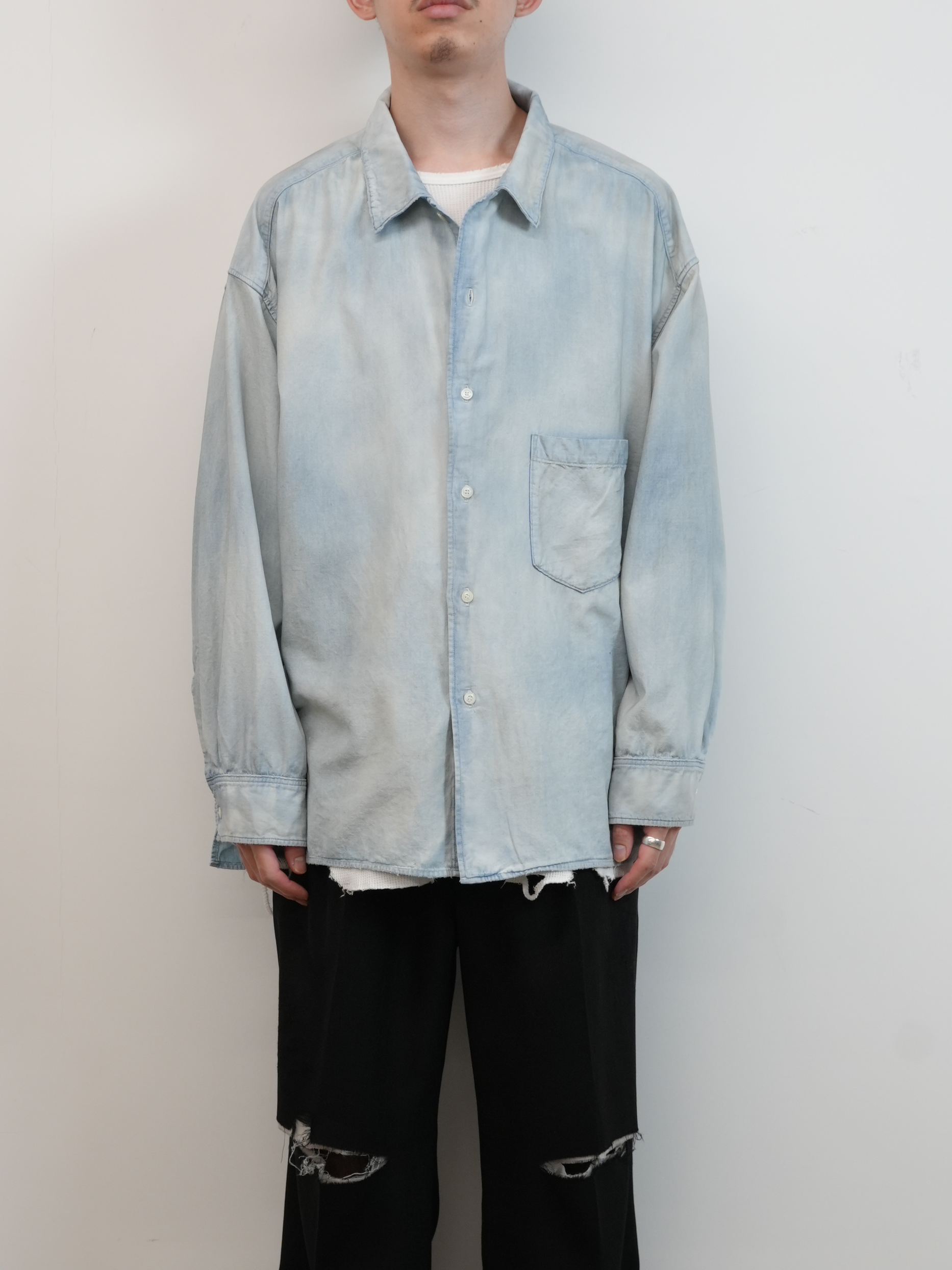 AGING CHAMBRAY SHIRT(INDIGO)