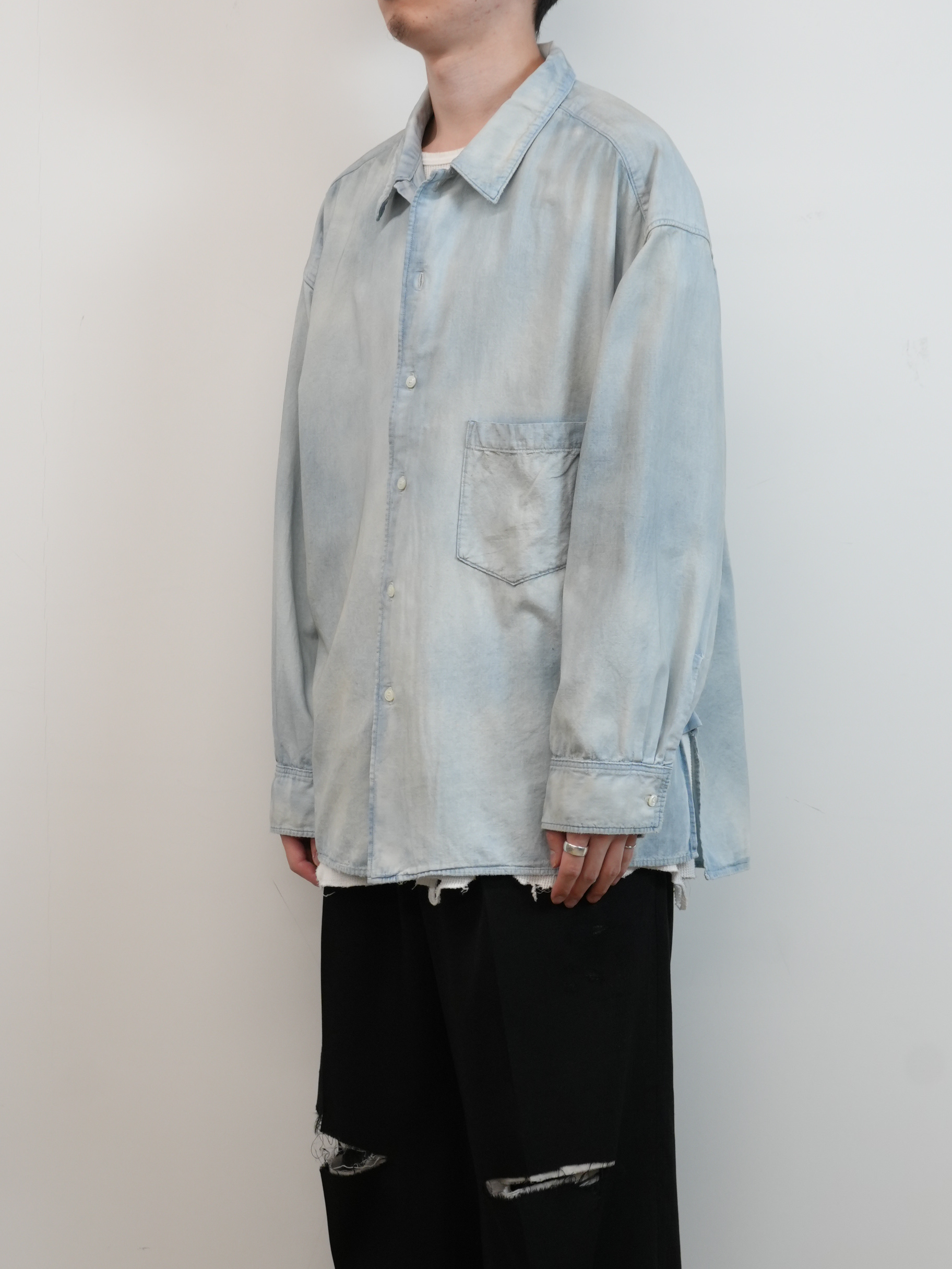 AGING CHAMBRAY SHIRT(INDIGO)