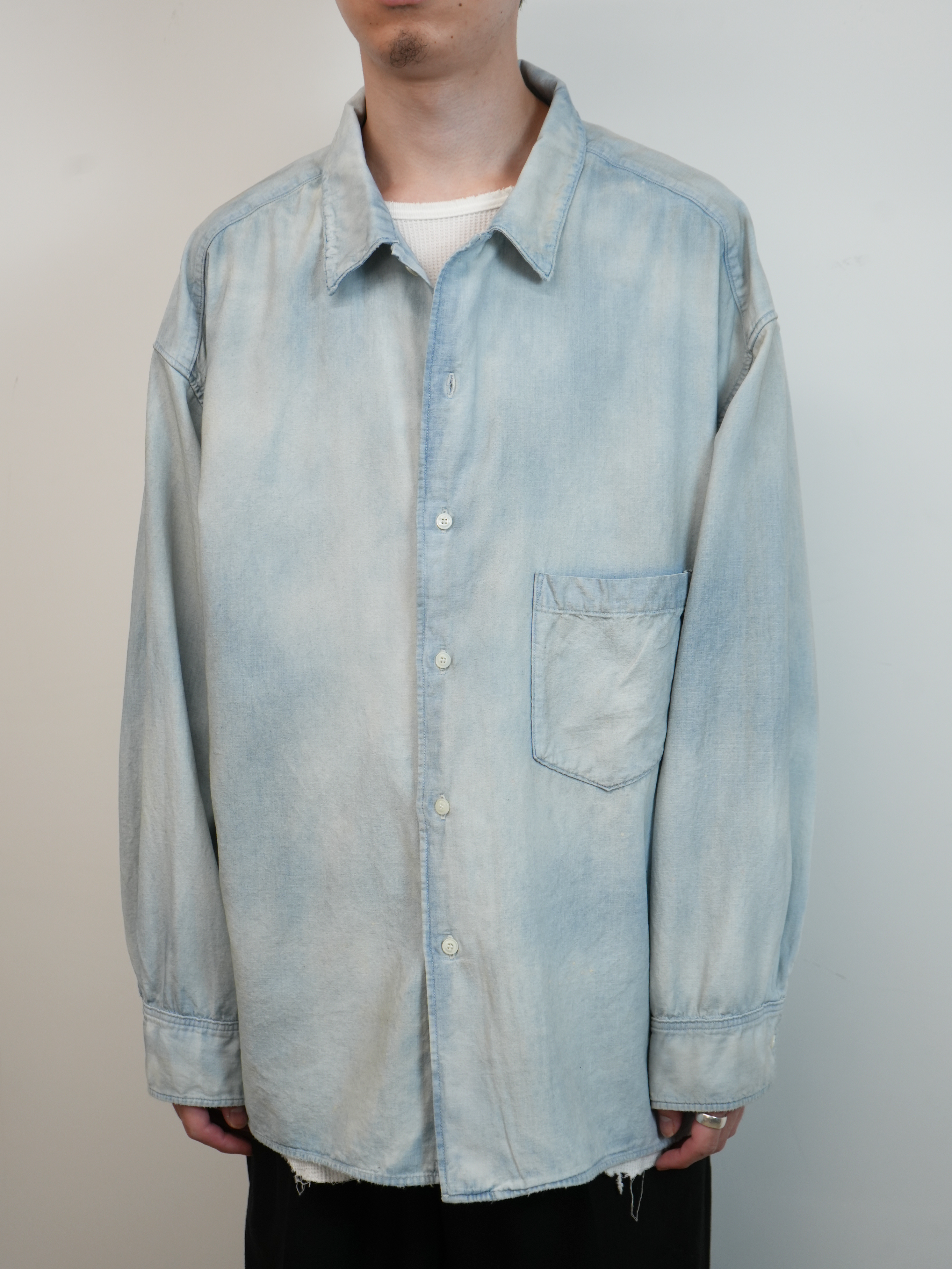 AGING CHAMBRAY SHIRT(INDIGO)
