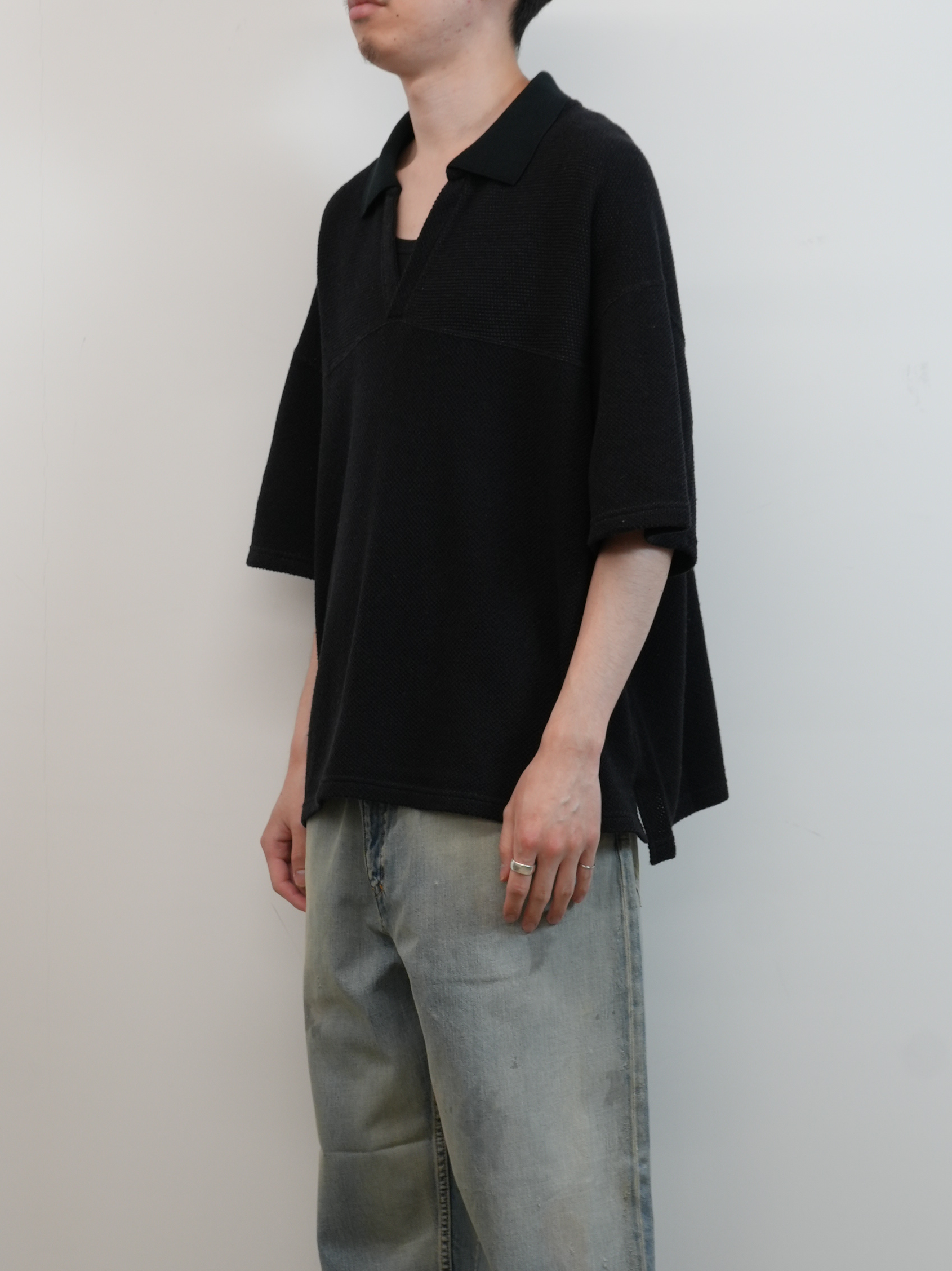 S/C FOOTBALL SHIRT(BLACK)