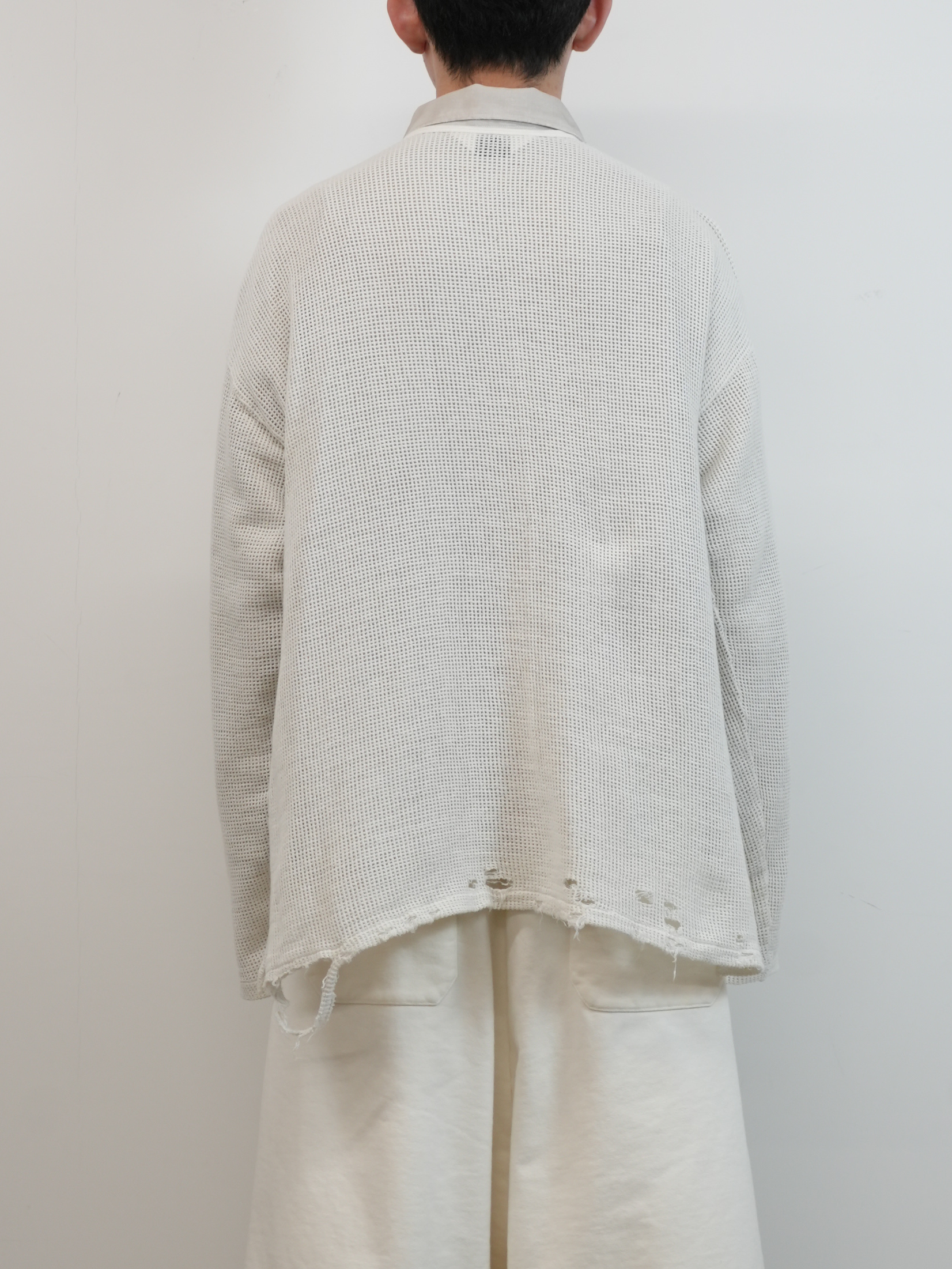 MARBLING MESH LS T-SHIRT(WHITE)