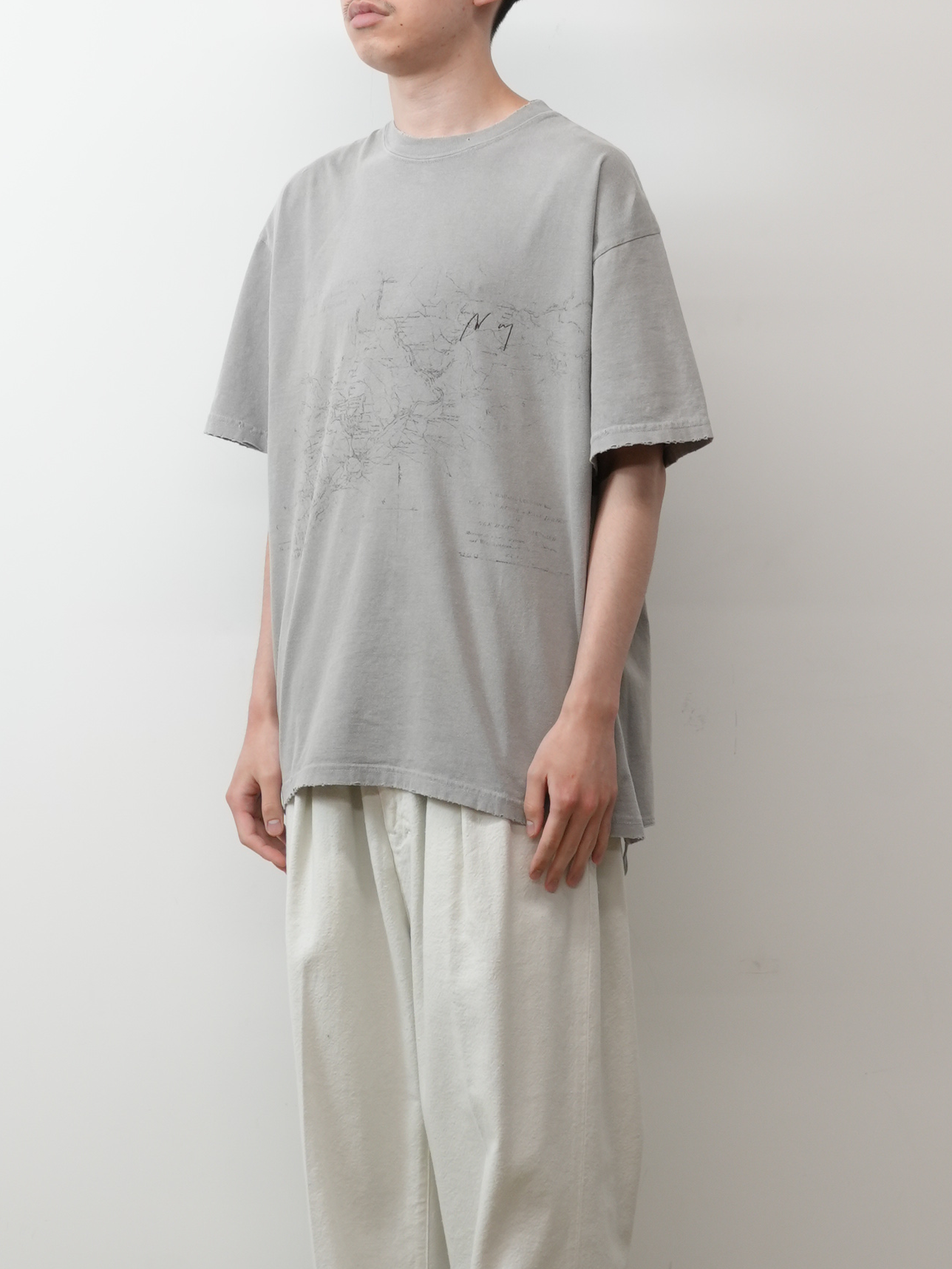 OLDMAP T-SHIRT(GRAY)