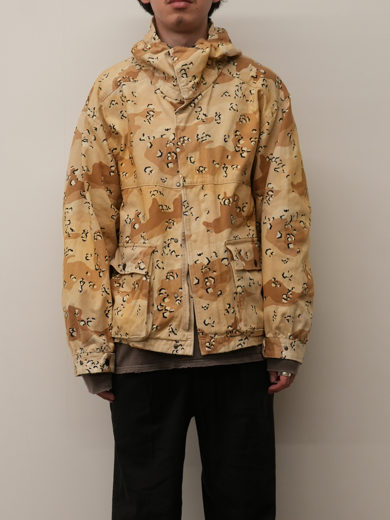 CAMO ZIPUP HOODIE(CHOCOLATE CHIP)