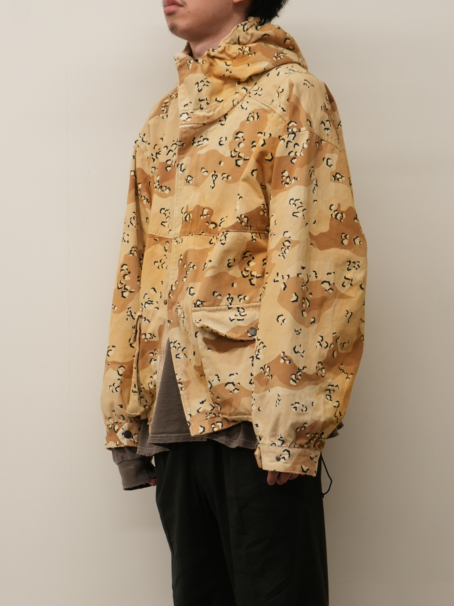 CAMO ZIPUP HOODIE(CHOCOLATE CHIP)