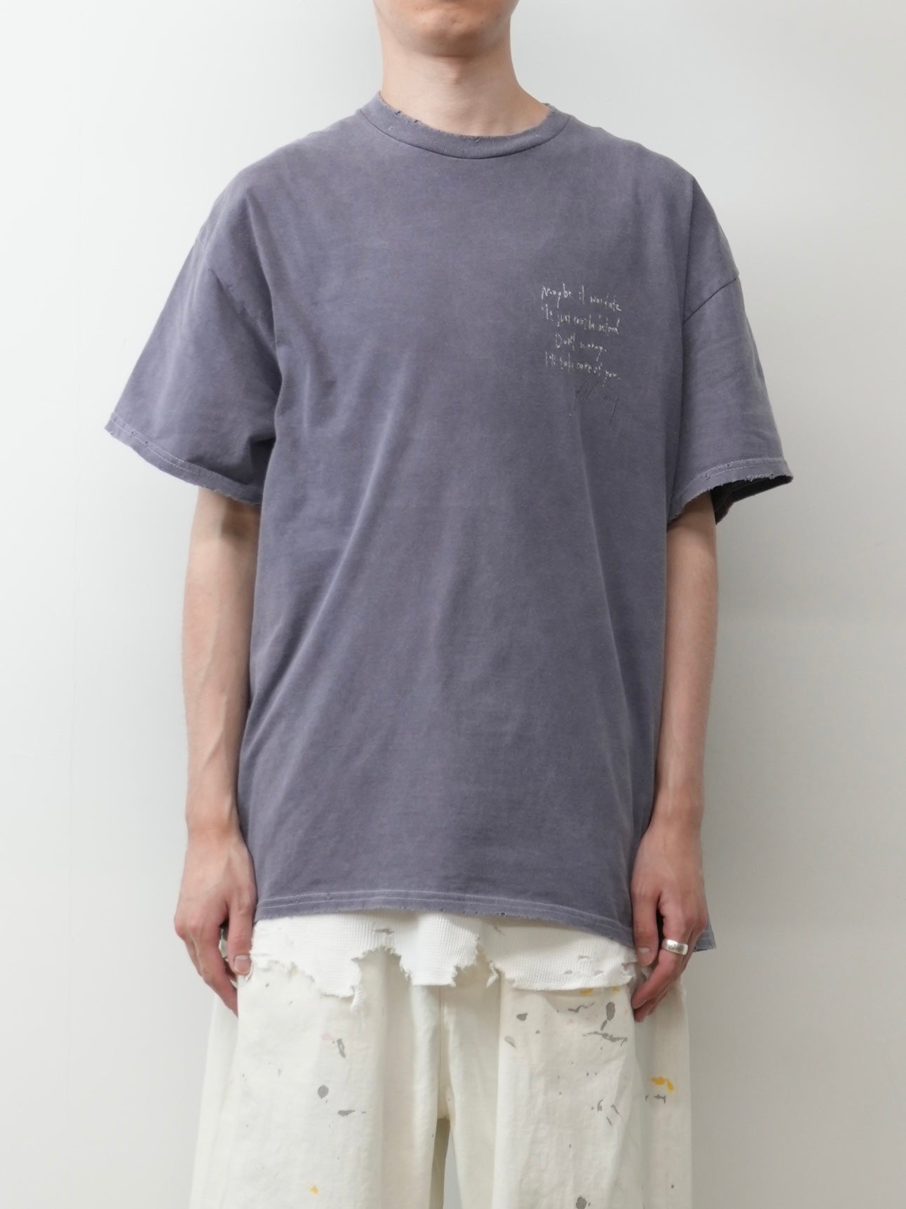 MESSAGE T-SHIRT(PURPLE)