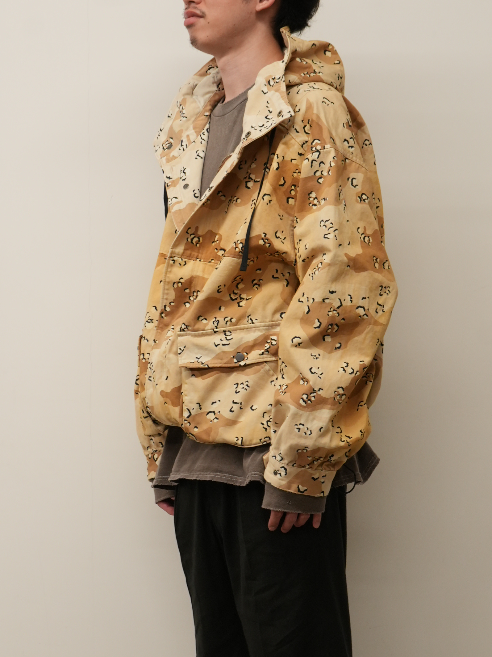CAMO ZIPUP HOODIE(CHOCOLATE CHIP)