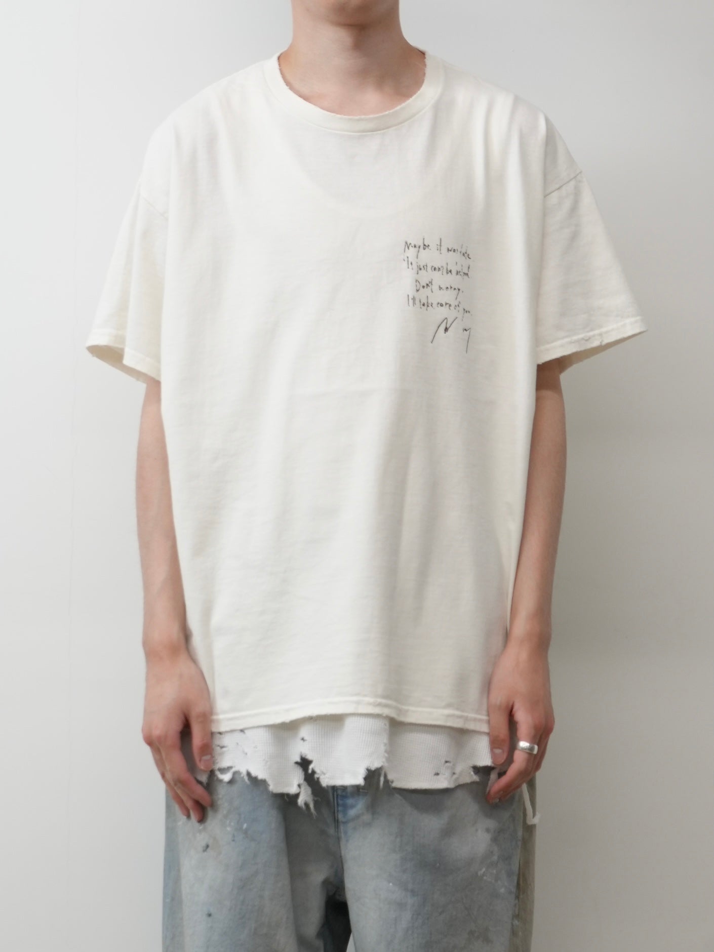 MESSAGE T-SHIRT(WHITE)