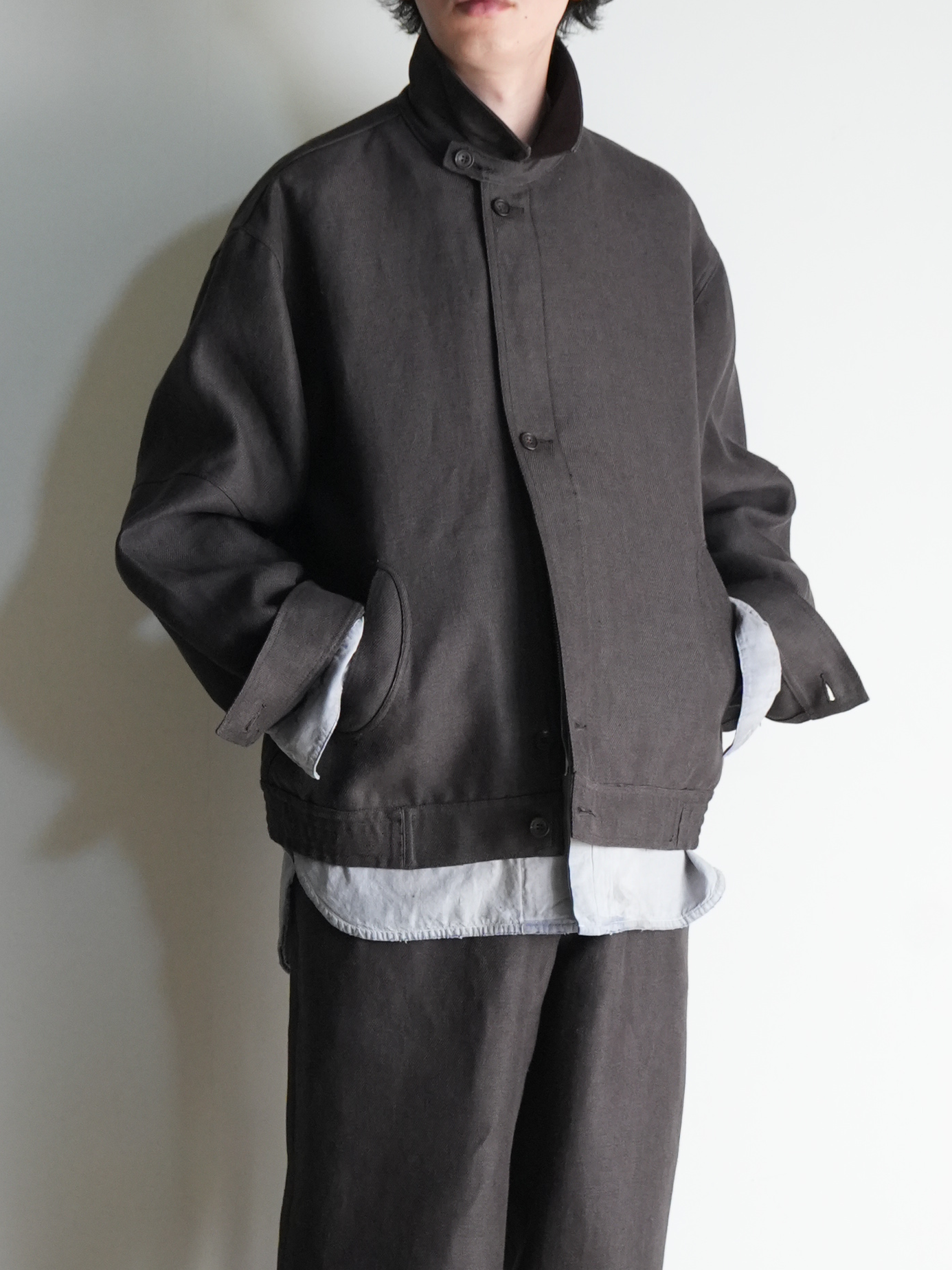 washi hemp blouson