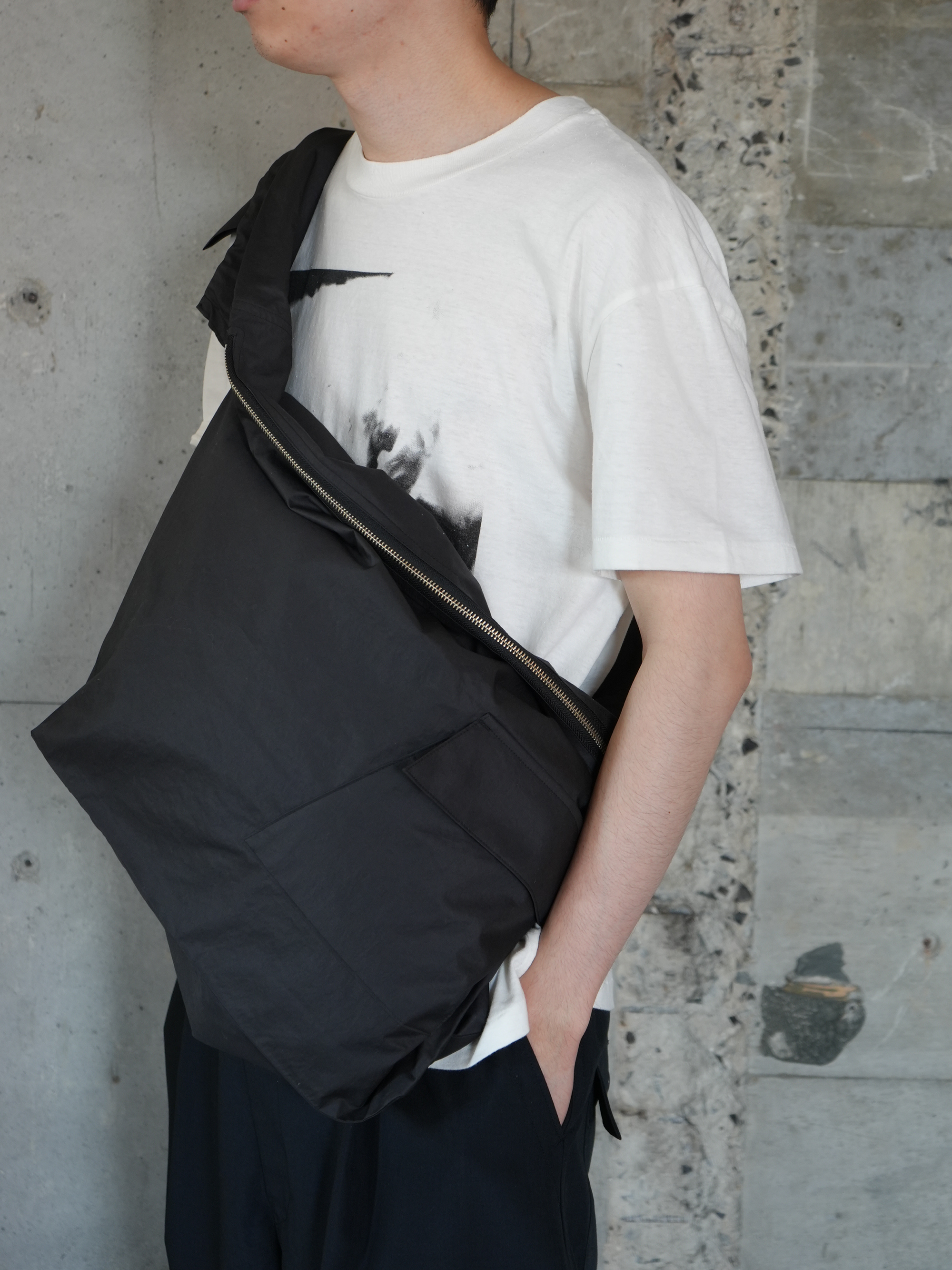 Holding Cotton Twill Shoulder Bag