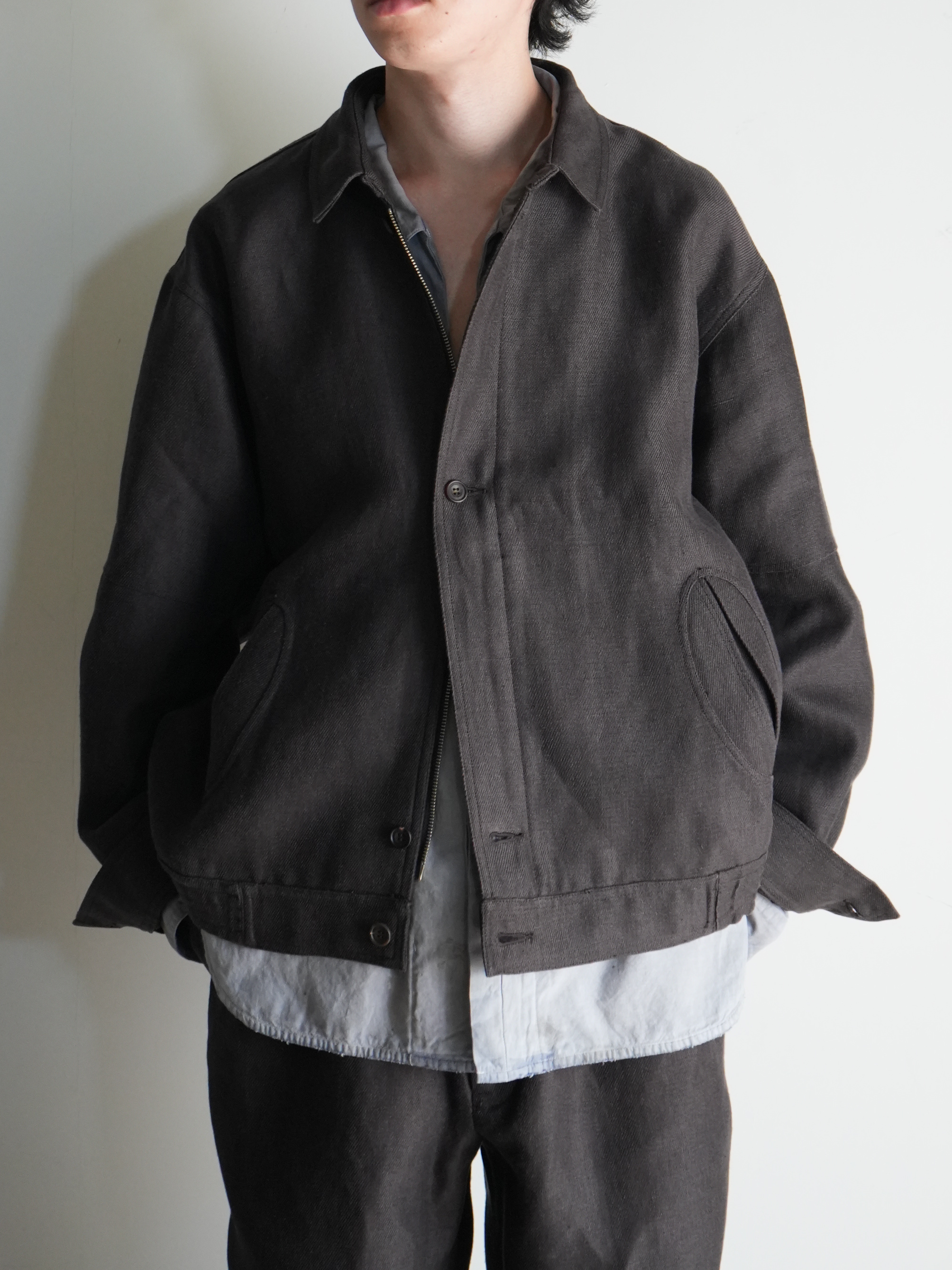 washi hemp blouson