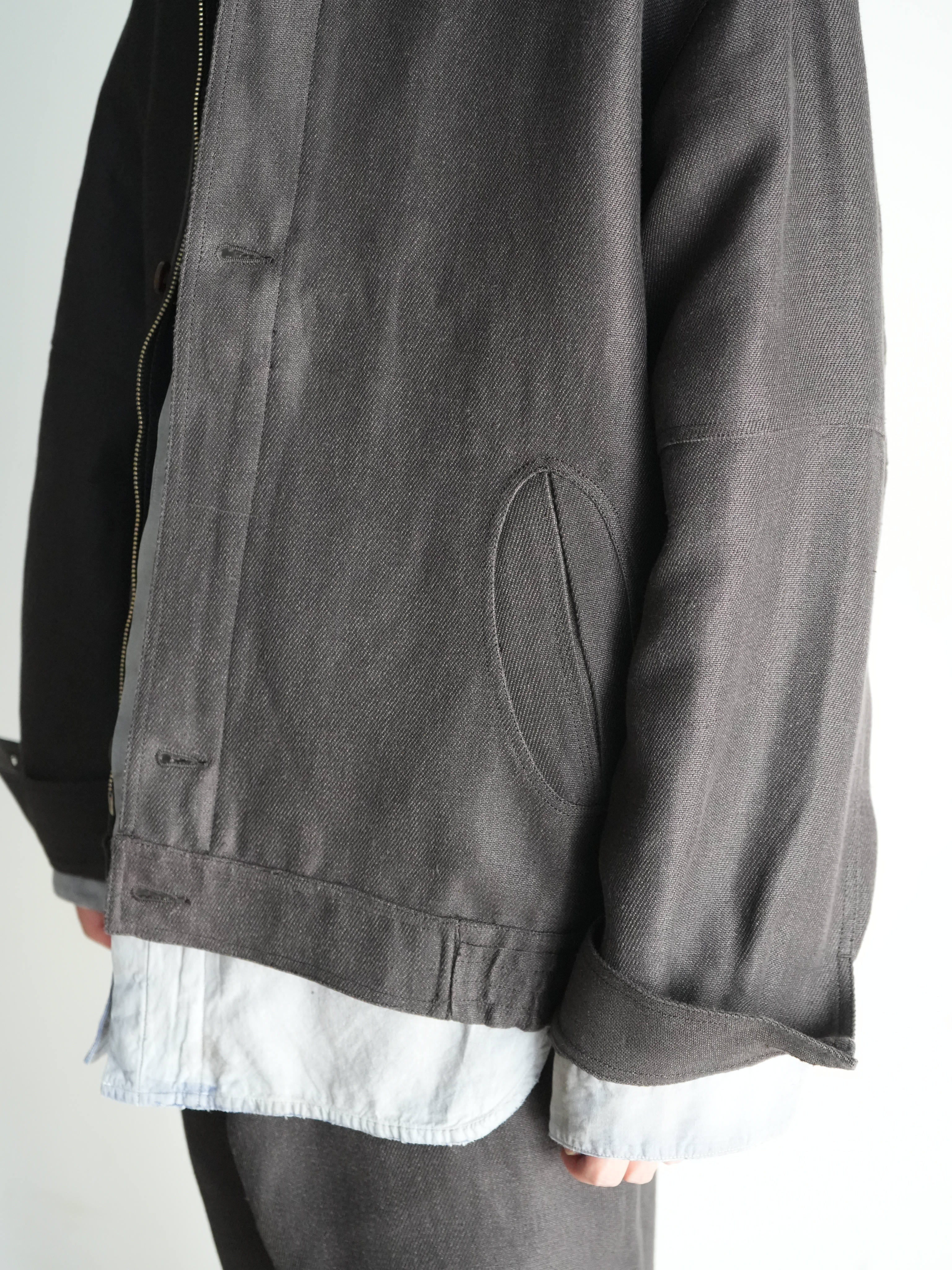 washi hemp blouson
