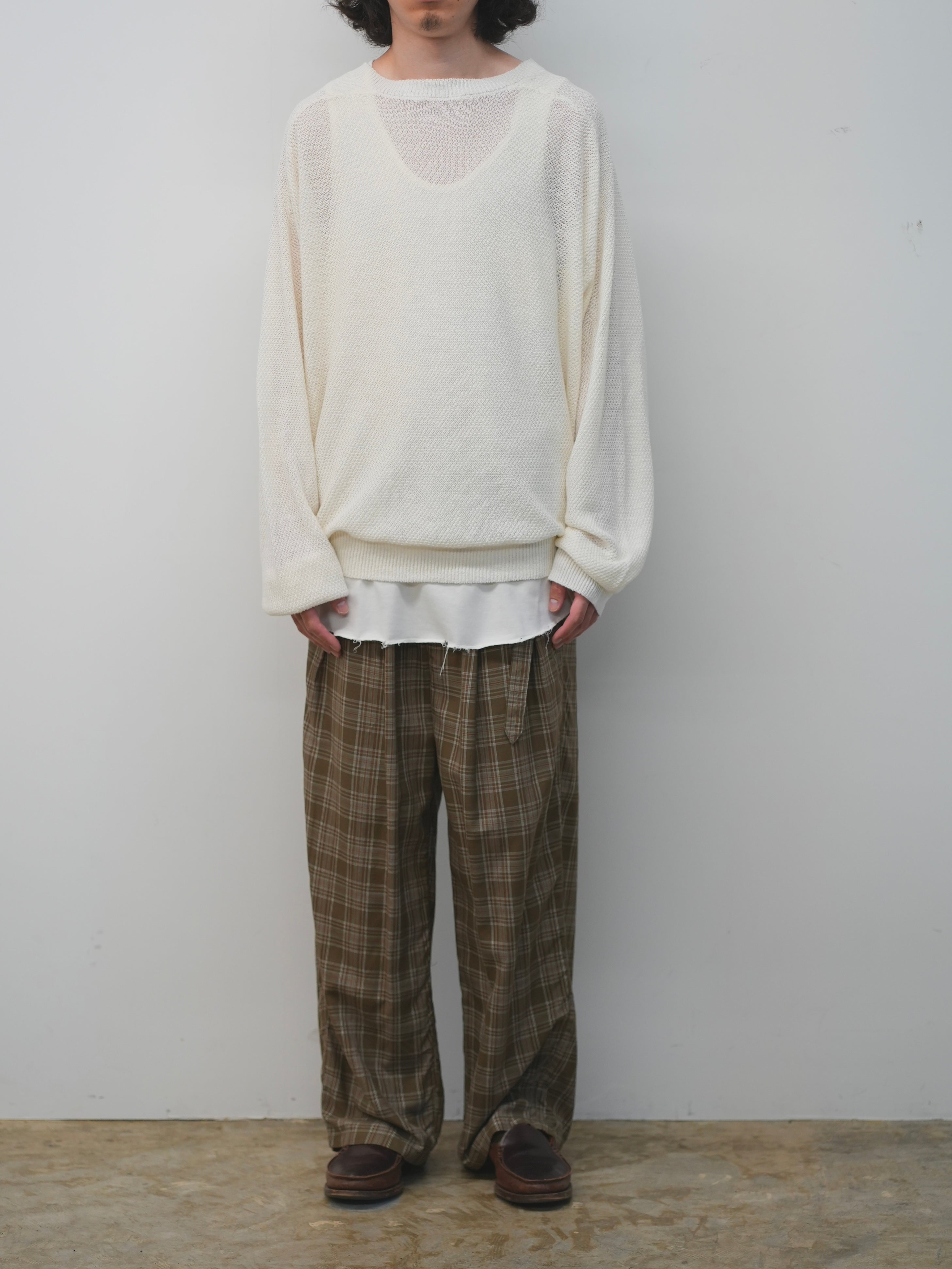LINEN TUCK IN KNIT(IVORY)