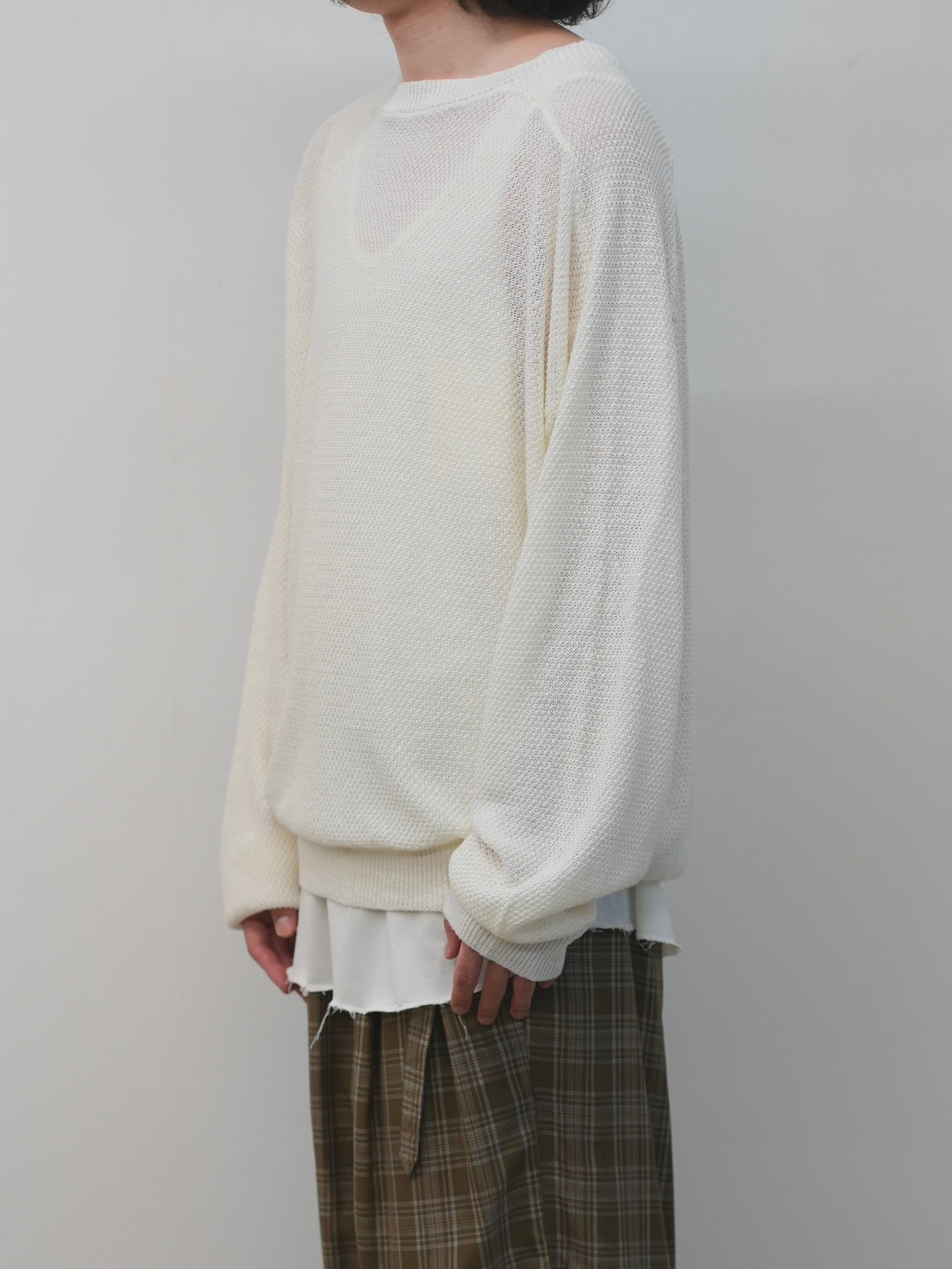 LINEN TUCK IN KNIT(IVORY)
