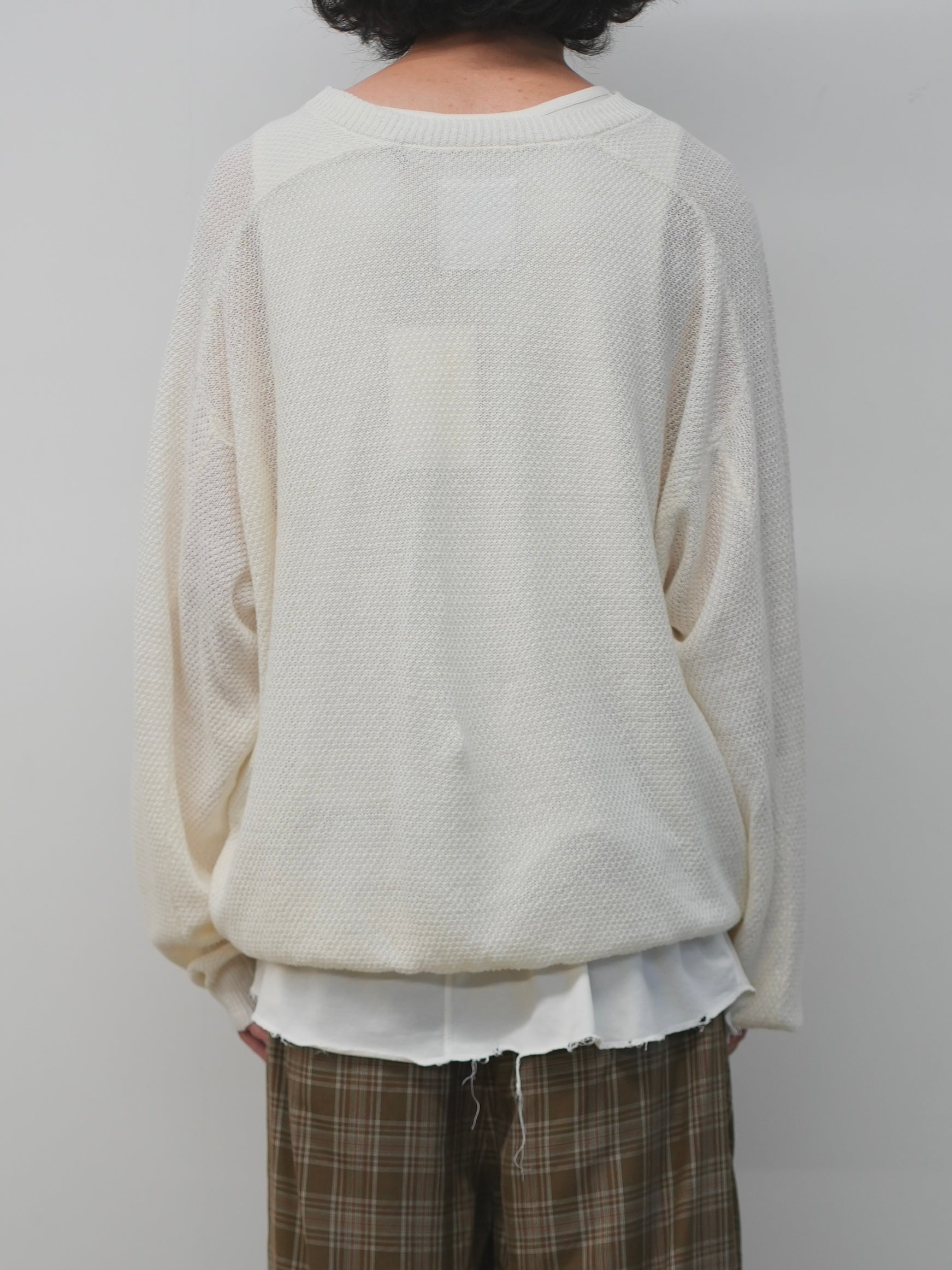 LINEN TUCK IN KNIT(IVORY)