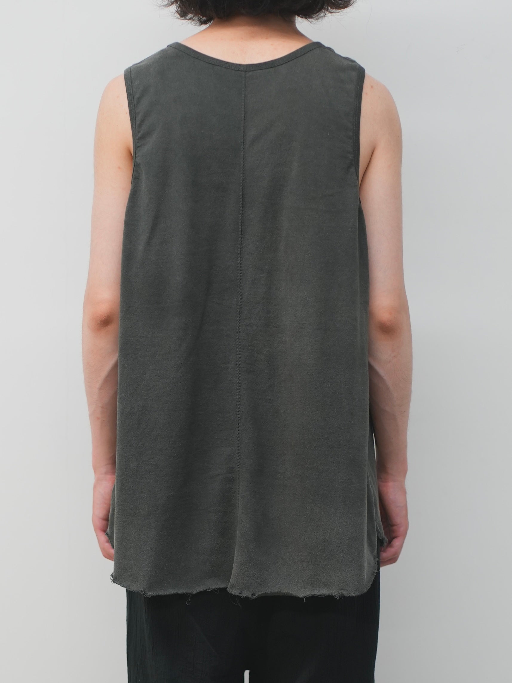 UNEVENNESS TANK TOP(BLACK)