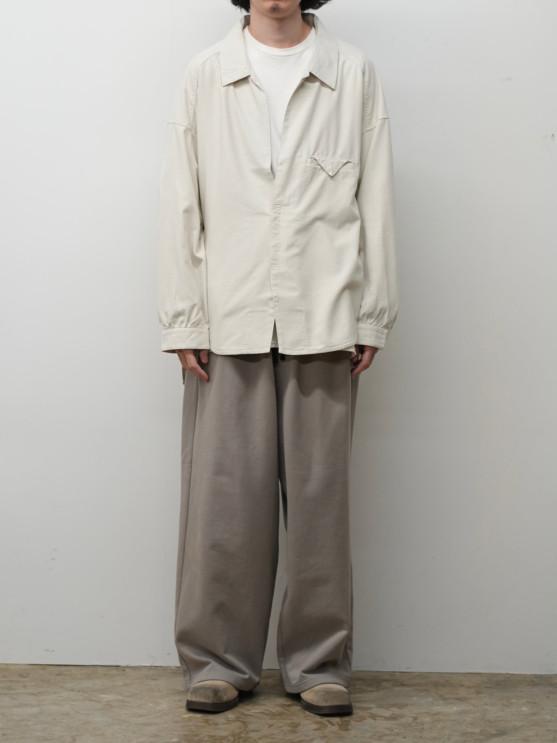 SILK NEP LONG SHIRT(OFF)