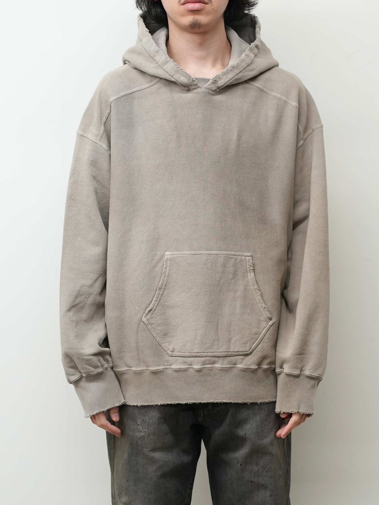 SWITCHING HOODIE(GRAY)