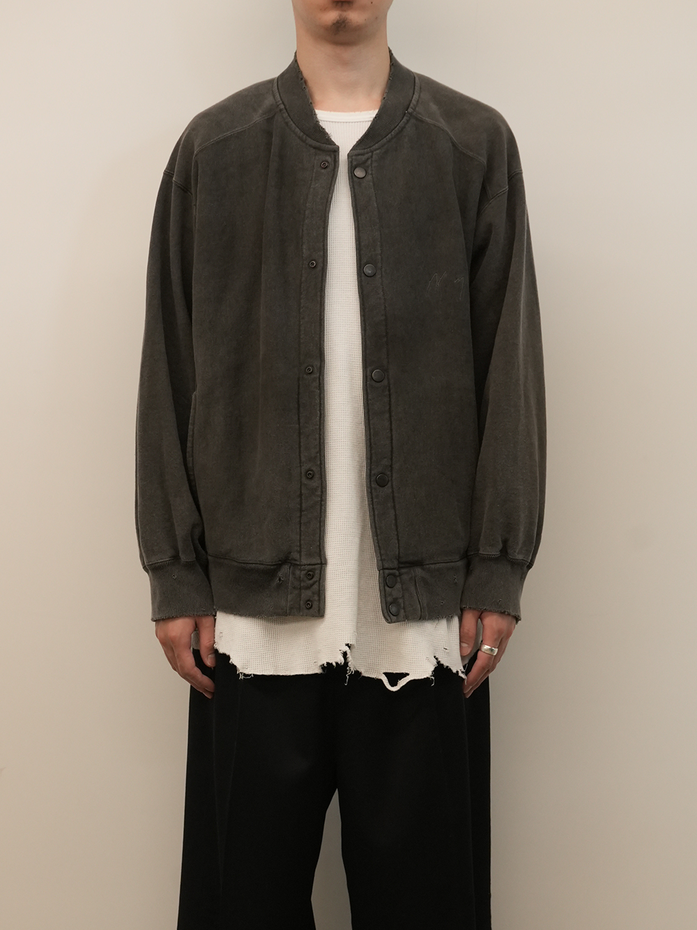 【ANCELLM/exclusive】SWEAT SNAP JACKET EX