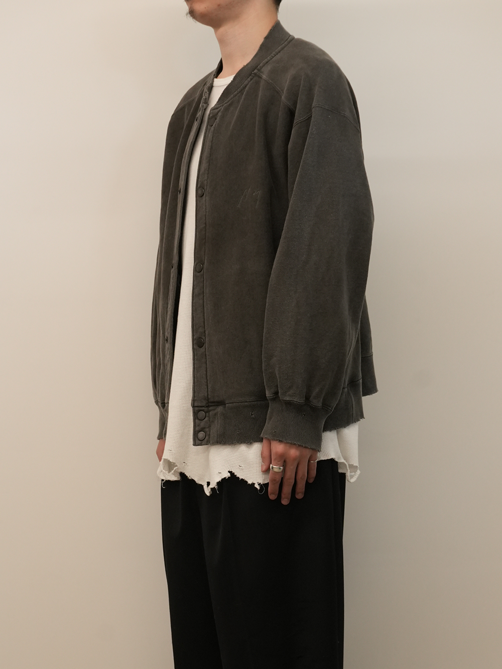 【ANCELLM/exclusive】SWEAT SNAP JACKET EX