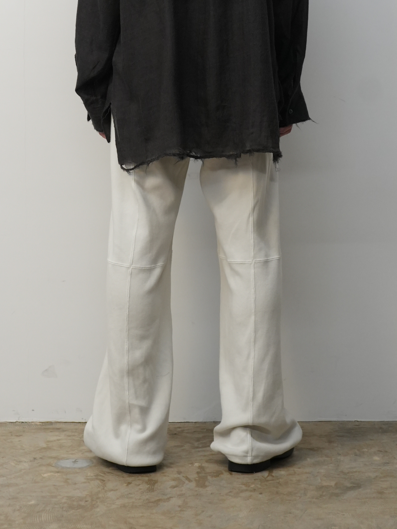 SWITCHING SMOOTH KNIT PANTS(WHITE)
