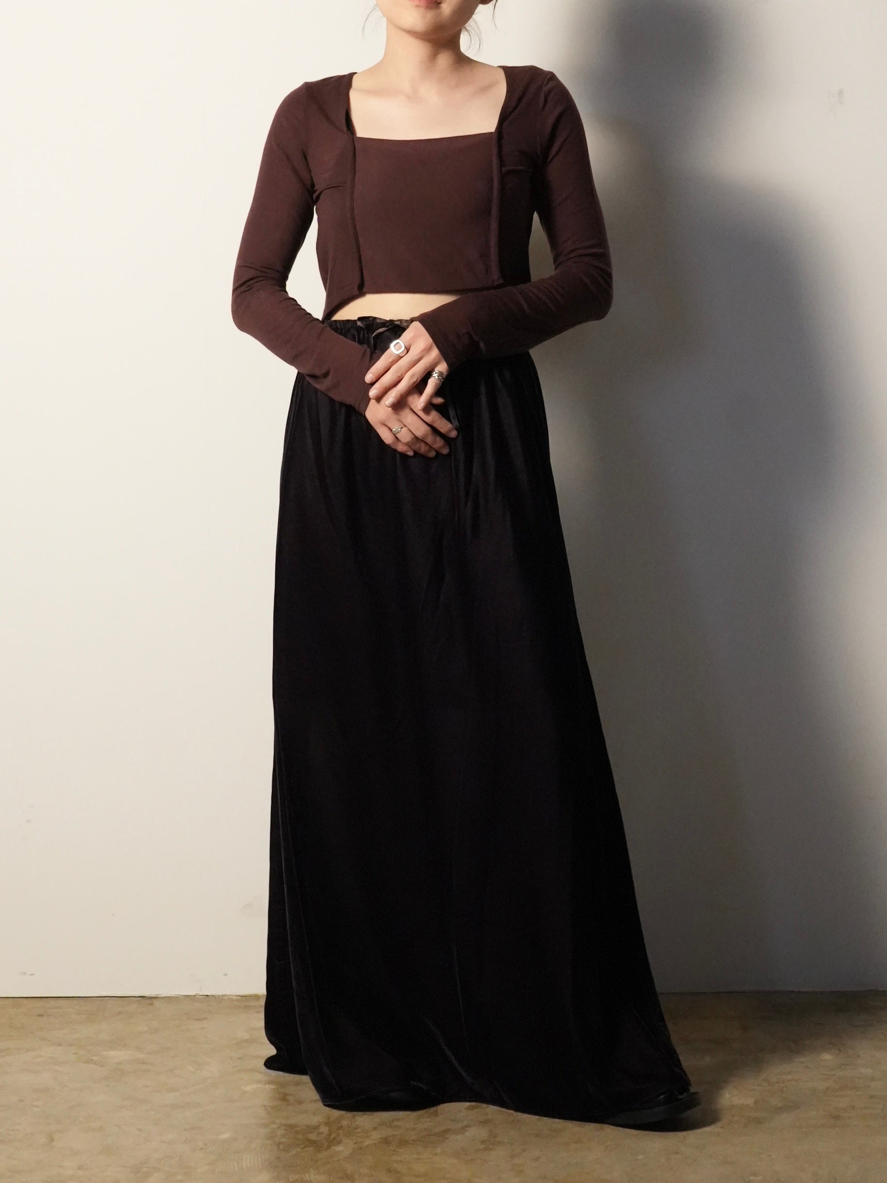 BANDEAU FRONT-BACK SMOOTH JERSEY TOP