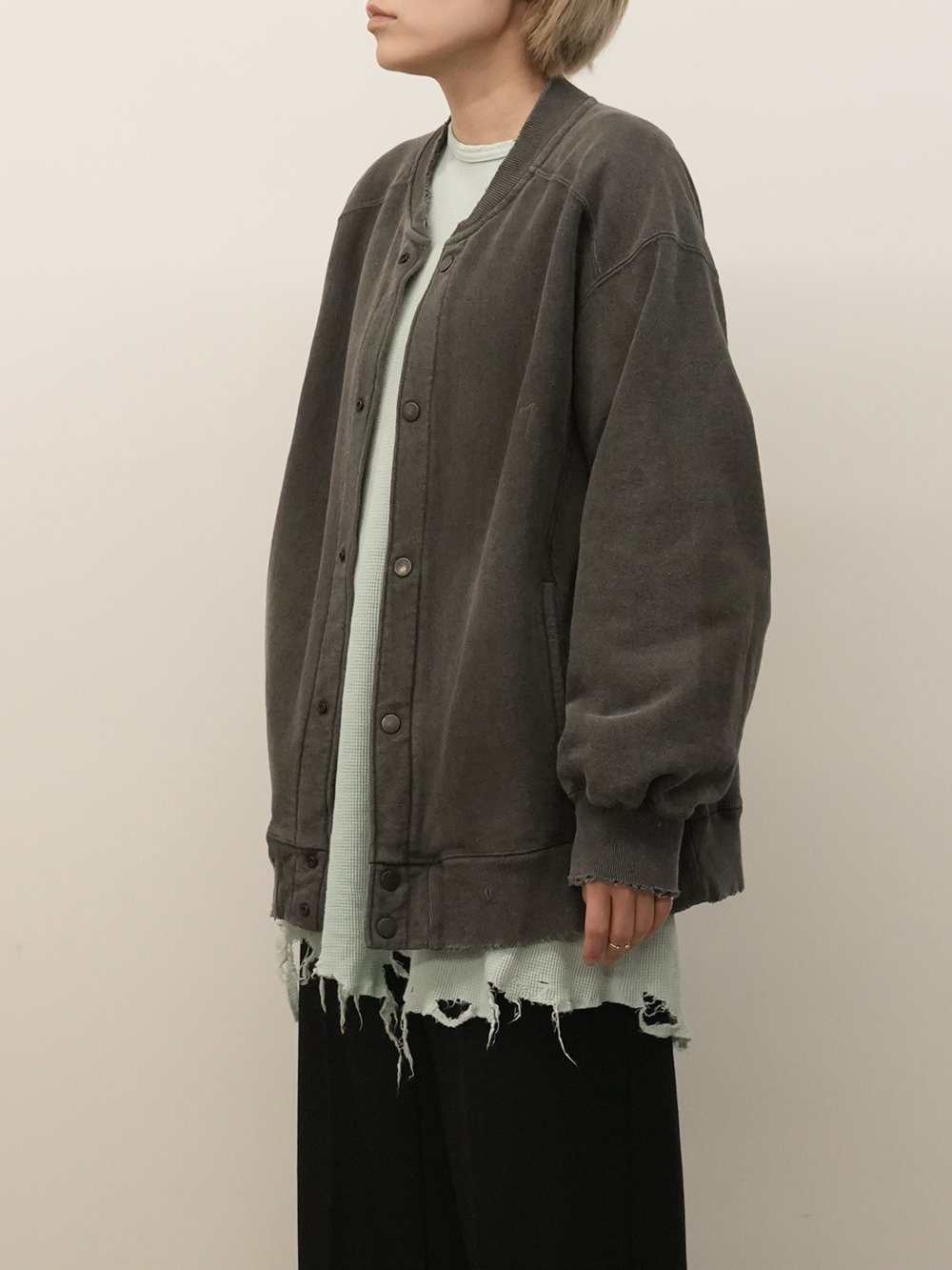 【ANCELLM/exclusive】SWEAT SNAP JACKET EX