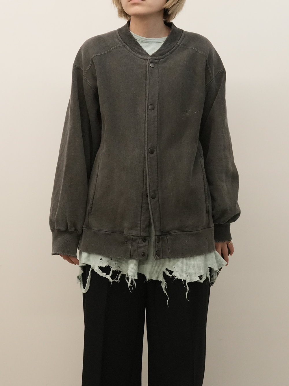 【ANCELLM/exclusive】SWEAT SNAP JACKET EX