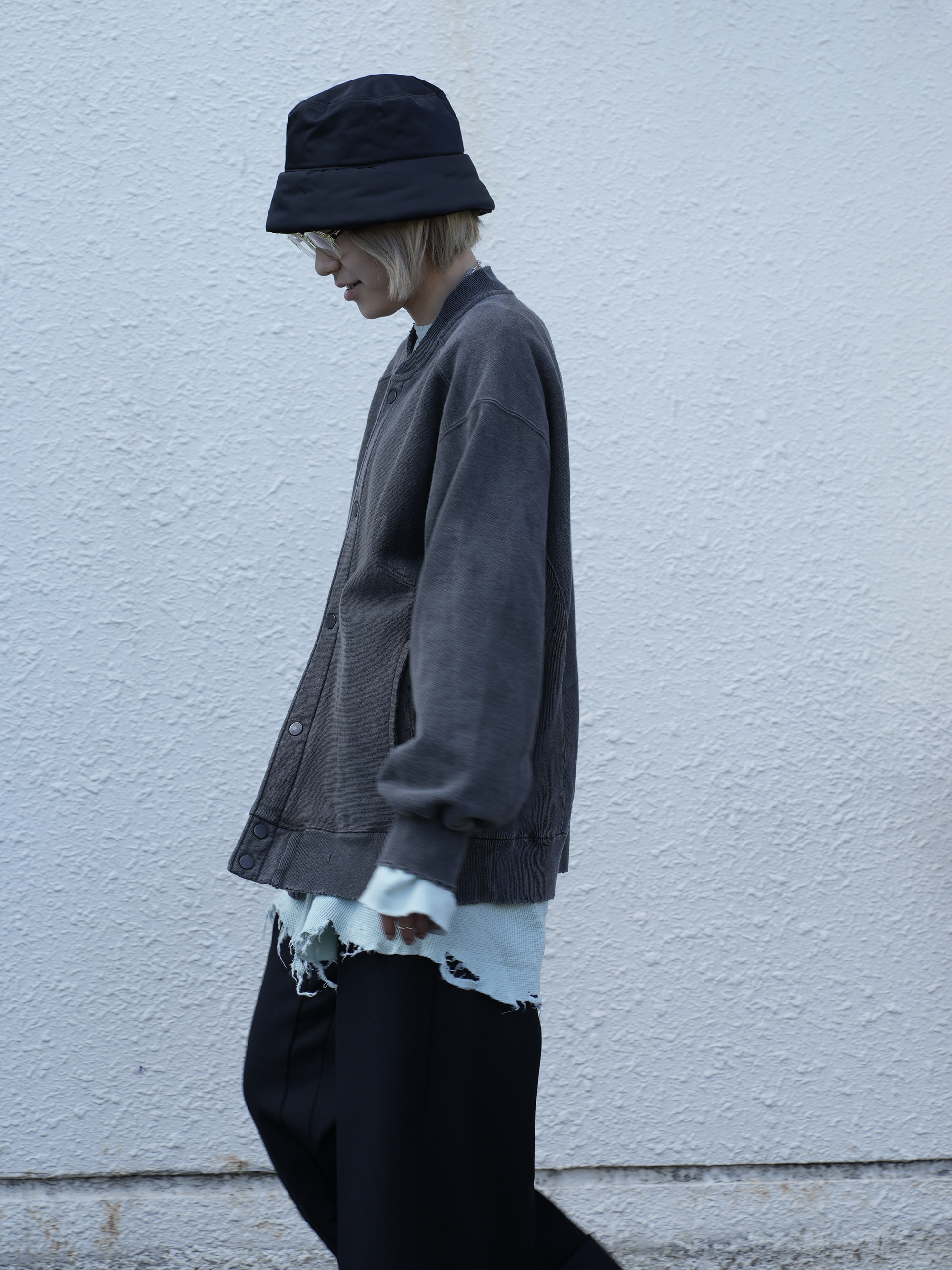 【ANCELLM/exclusive】SWEAT SNAP JACKET EX